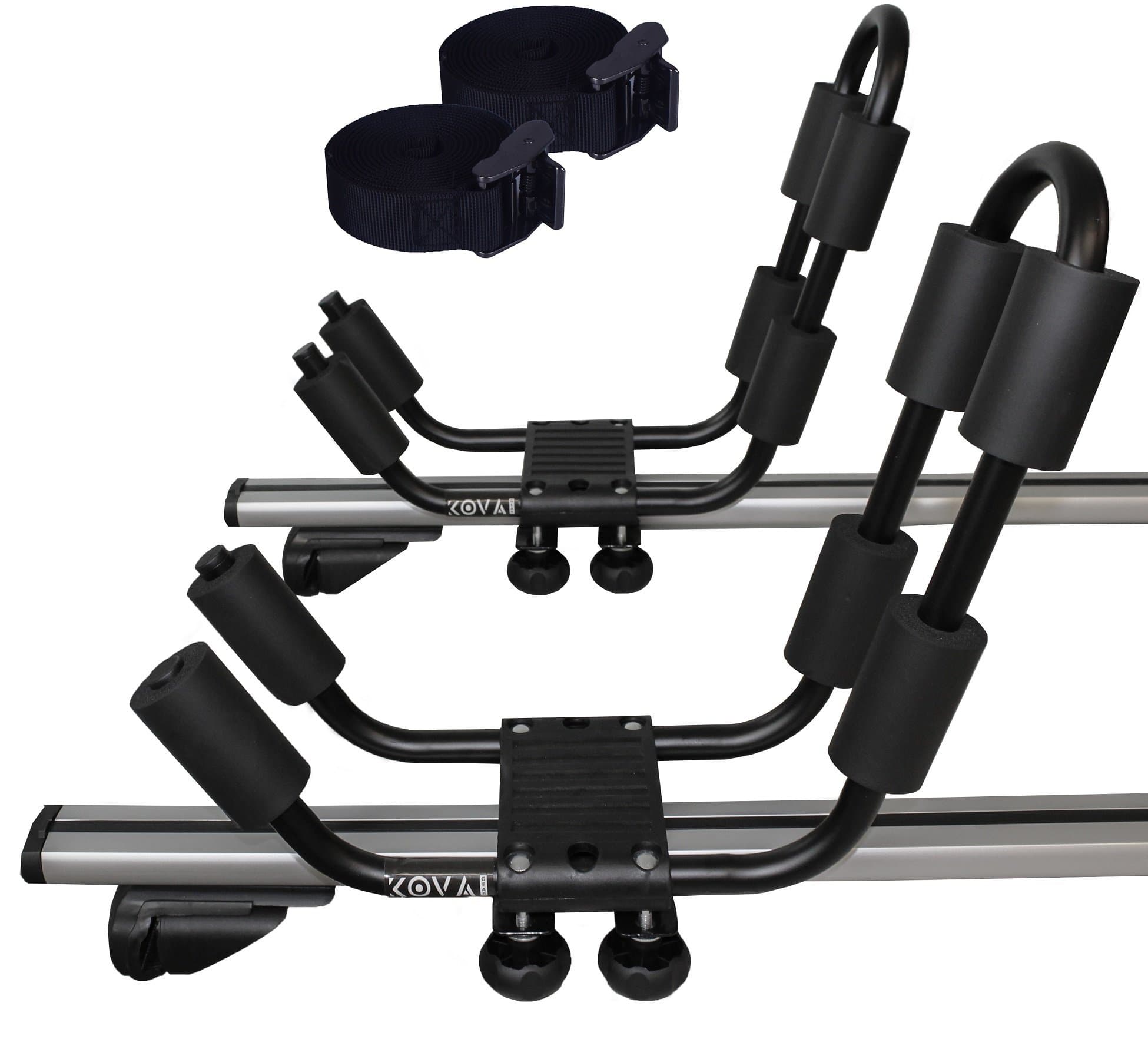 Set of 2 J Bar Kayak Roof Racks Adjustable w/Easy Install