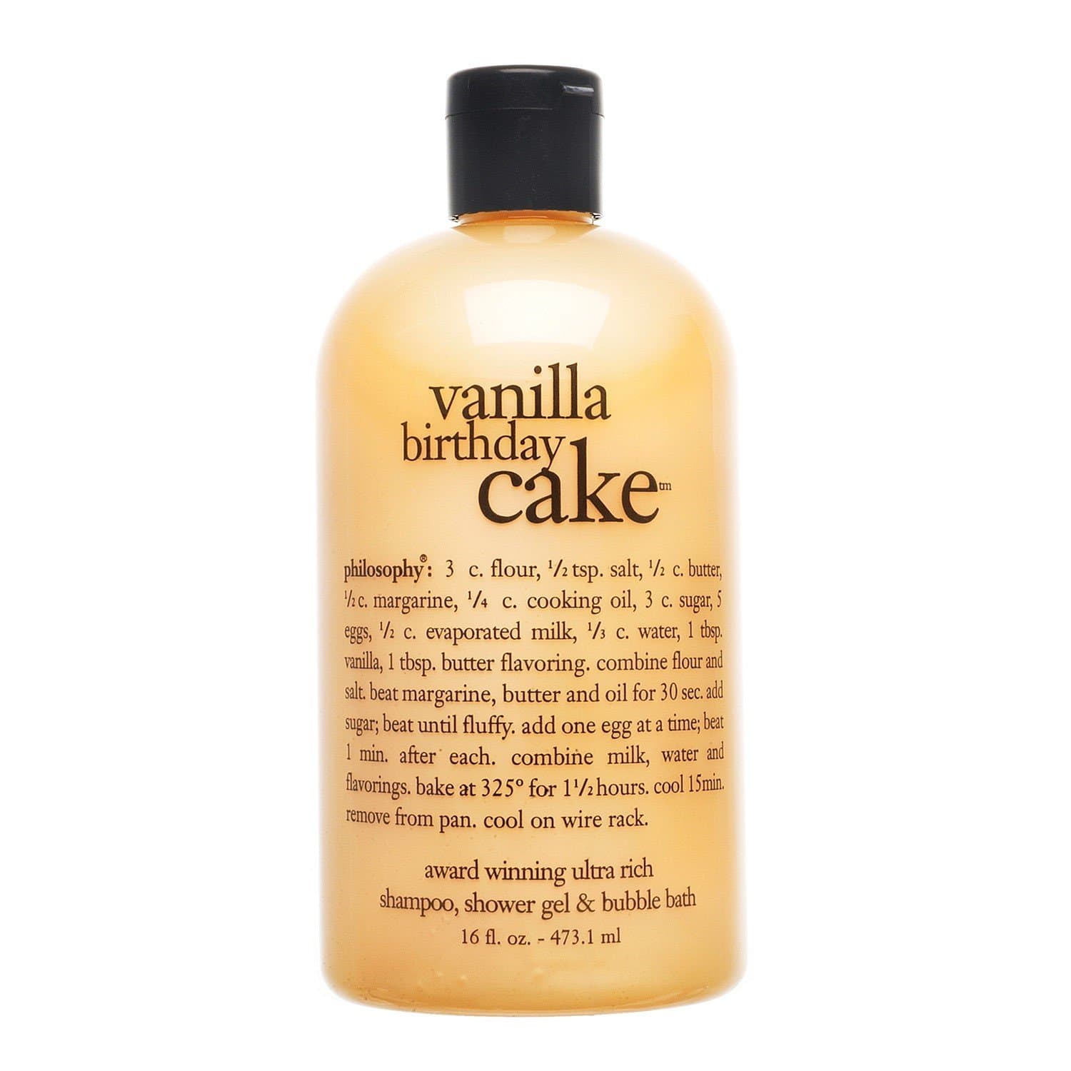 philosophy Vanilla Birthday Cake - for Unisex - 16 oz Bath Care