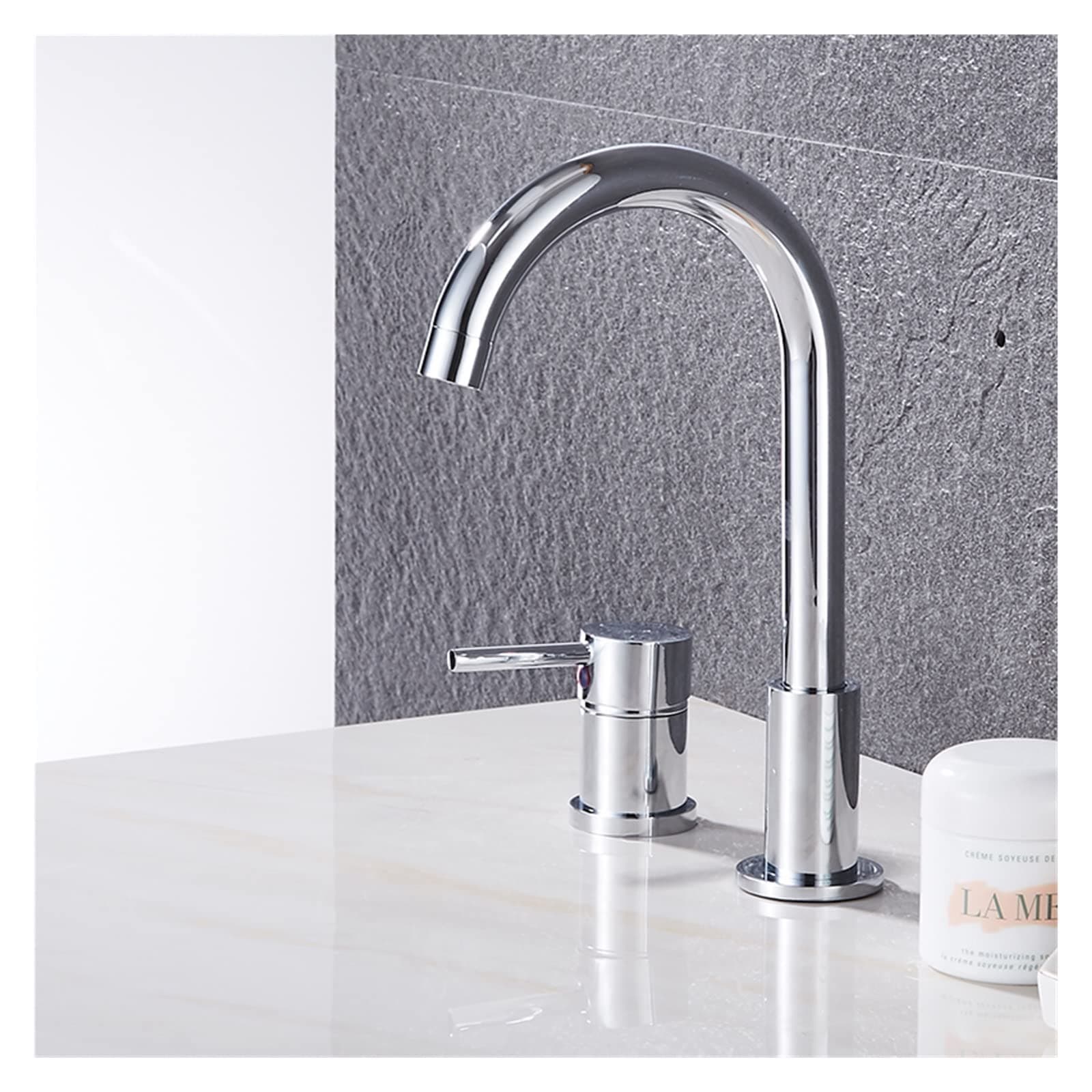 Bathroom Tub Faucet Black/Golden Mixer Tap Deck Mounted Bath Faucet Brass Black Bathtub Faucet Chrome Water Mixer for Shower (Color : Chrome)