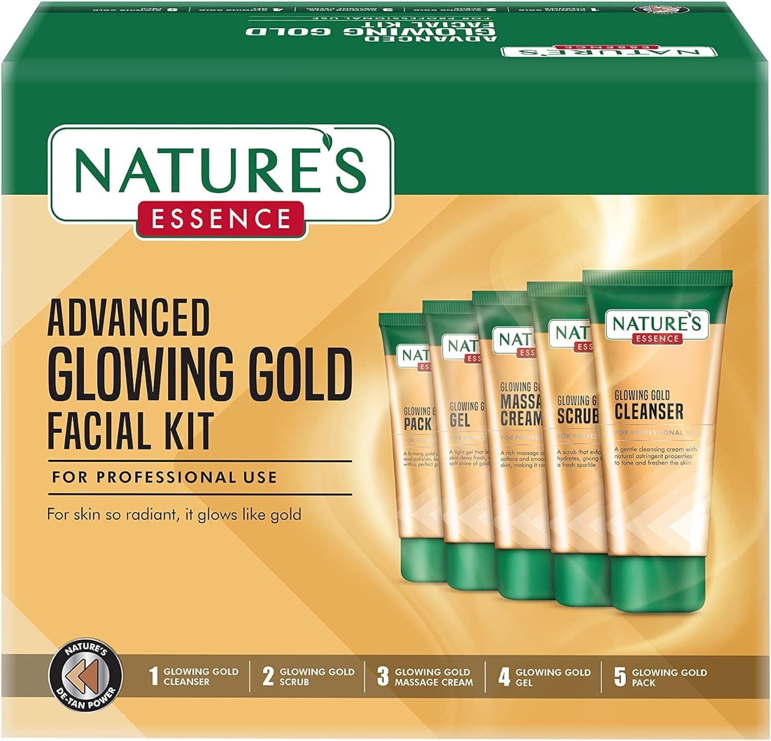 Nature's Essence Ravishing Gold Kit, 170g with Free 25% Extra