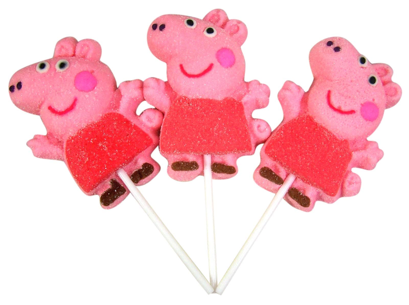Peppa Pig Shaped Marshmallow Pops, 1.4 Ounce, Pack of 3