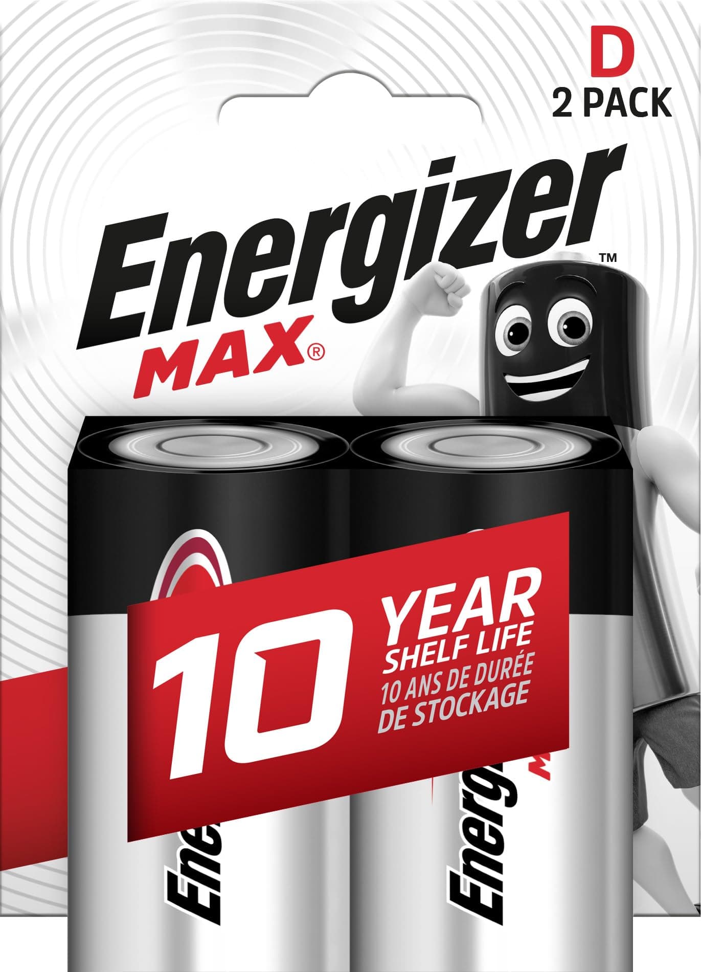 Energizer MAX Alkaline D Batteries, Pack of 2