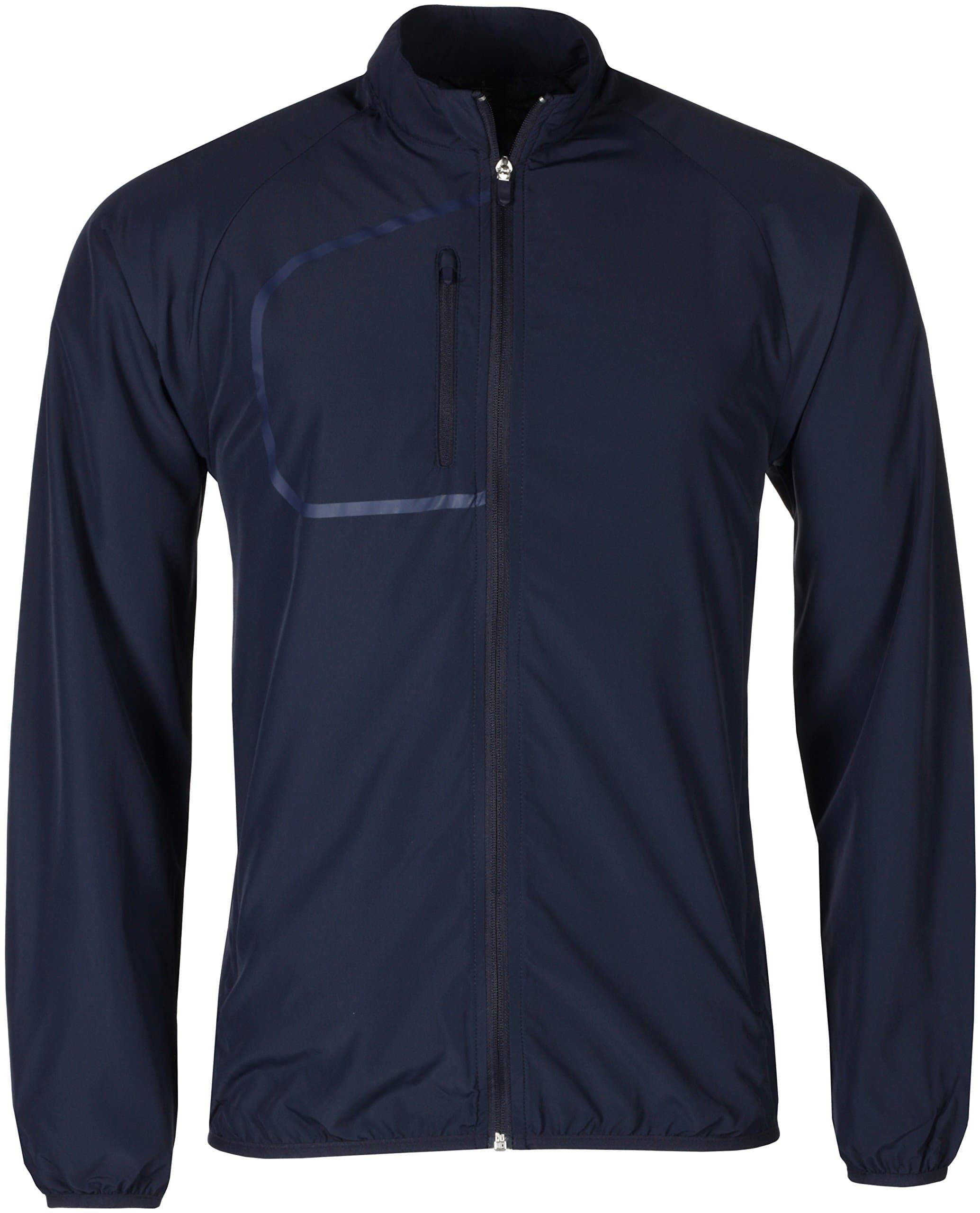 Mens Lightweight Windbreaker Showerproof Active Sports Jacket Packaway (XS, Navy)