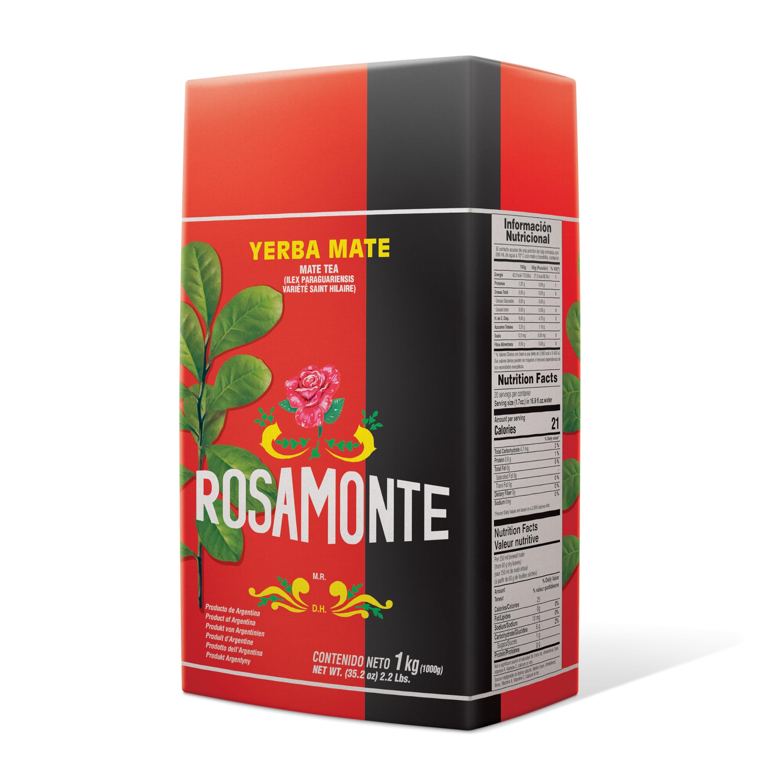 YERBA MATE ROSAMONTE 2.2lb 1 kilo by Rosamonte