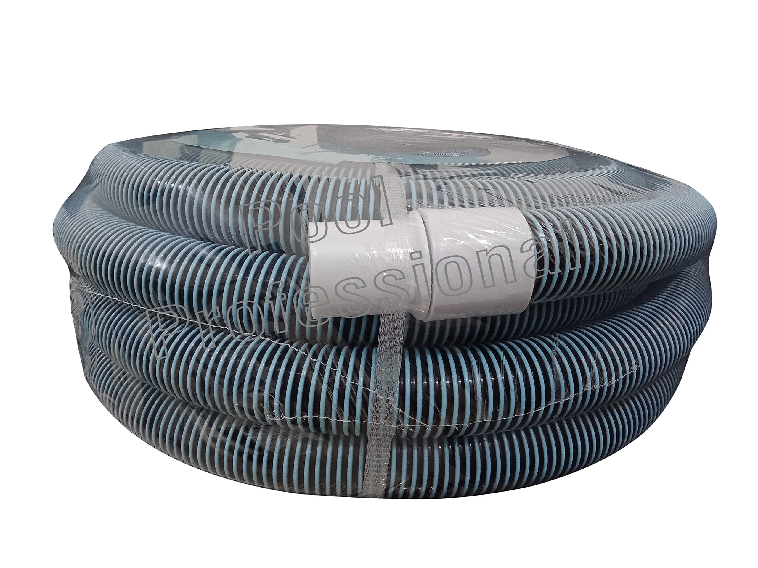 BLUSICON Pool Professional 49' ft Long 1.5" Dia Swimming Pool Vacuum Suction Spiral Hose Pipe 15 Meter Length Universal Heavy Duty Standard for All Kind of Pool
