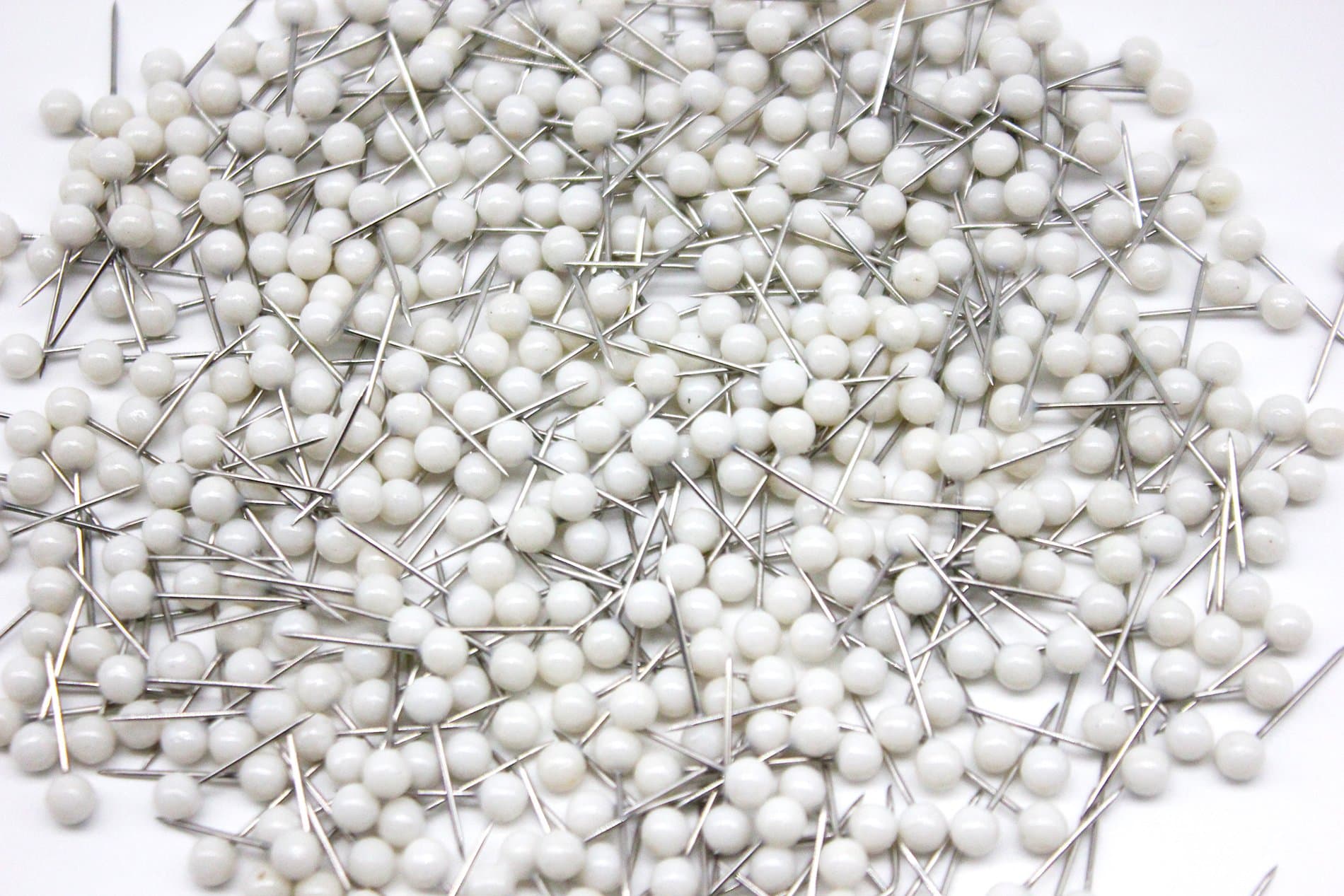 Giantstar Map Tacks Push Pins, Pack of 100 (White)