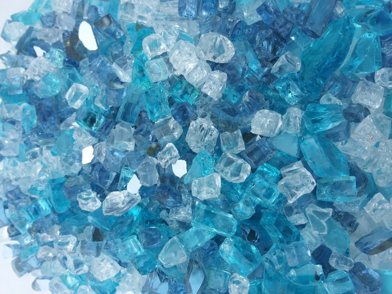 Caribbean Ice Mix Fireglass 10 Pound Bag