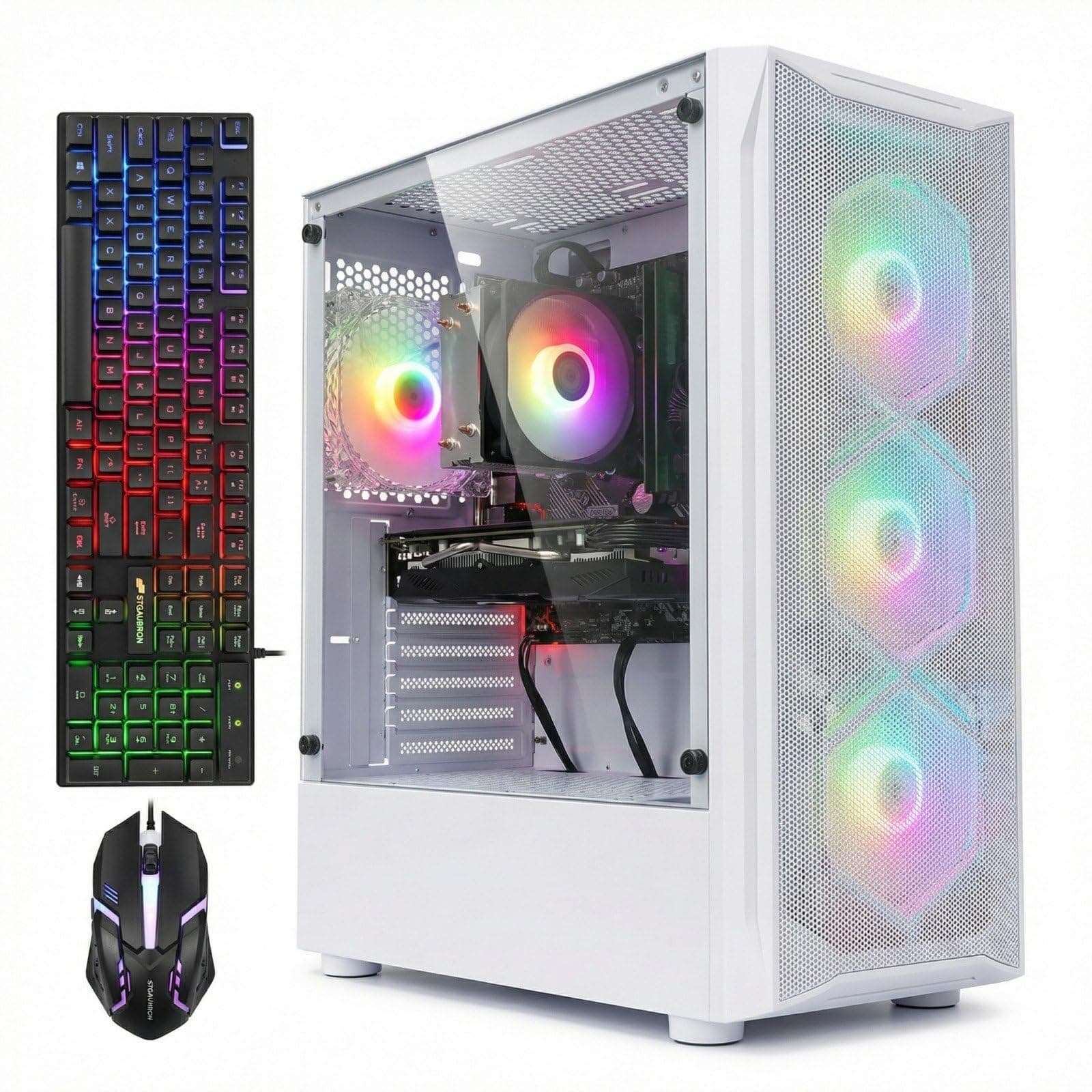 STGAubron Gaming PC Computer Desktop, GeForce GTX 1660 Ti 6G, Intel Core I7 u...
