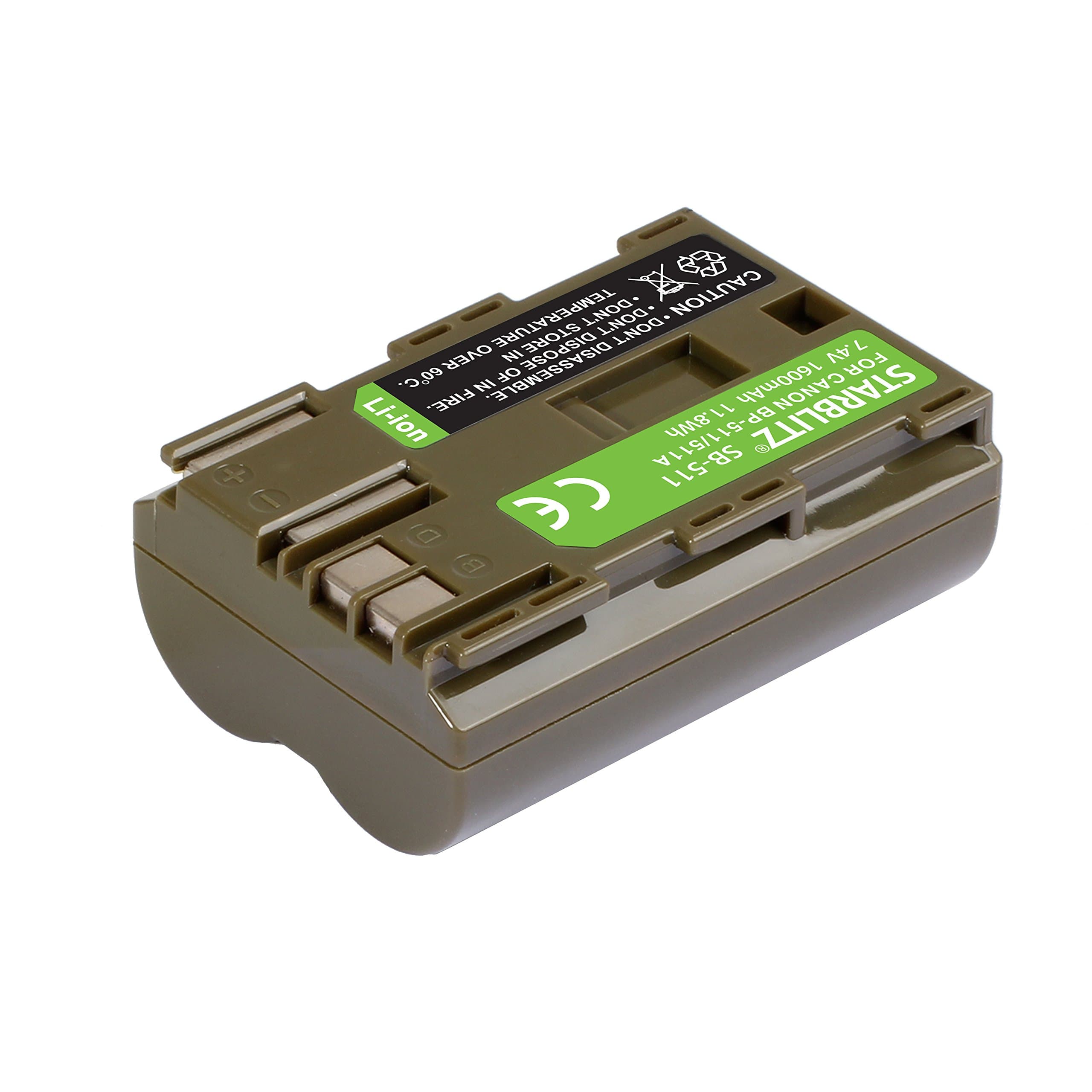STARBLITZ sb-511 Rechargeable Battery for Canon BP 511 Black