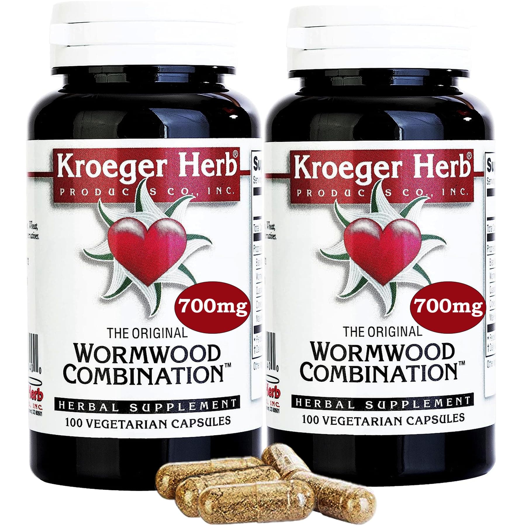 Wormwood Herb, Black Walnut Extract, Clove, Quassia, Worm Wood Detox Cleanse - Vegetarian Capsules, Non-GMO, Gluten Free, No Preservatives or Fillers - 200 Capsules, Made in USA