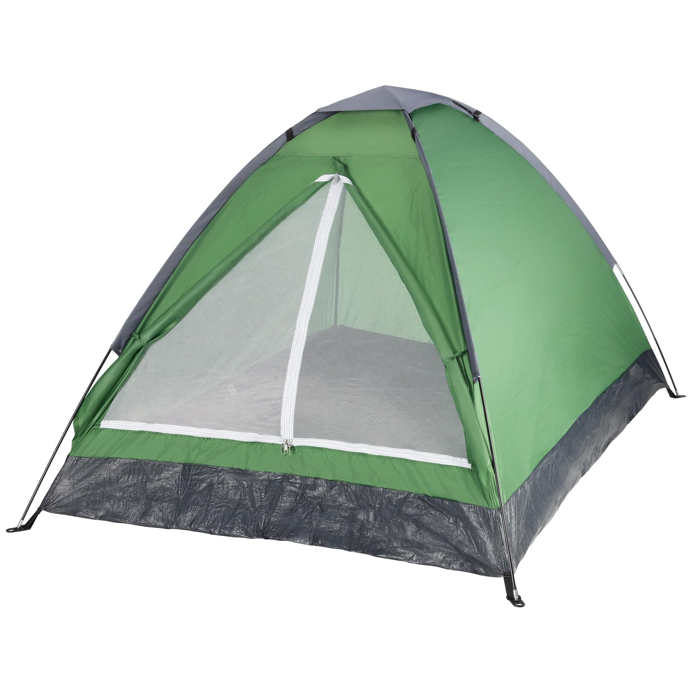 2-Person Camping Tent - Shelter with Rain Fly and Carrying Bag - Lightweight Outdoor Tent for Backpacking, Hiking, and Beach by Wakeman (Green)