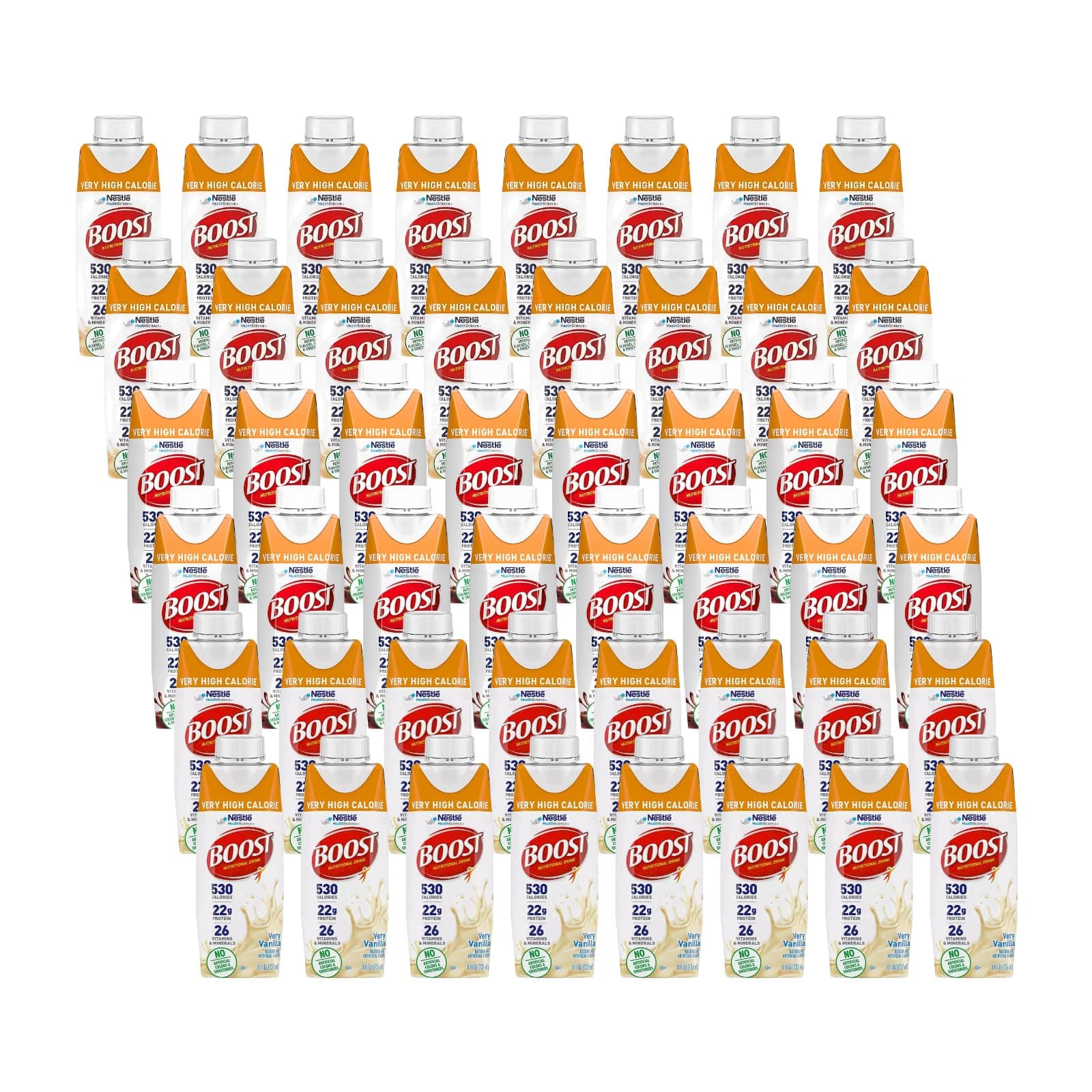 Very High Calorie Nutritional Drink Variety Pack, 16 Vanilla, 16 Strawberry, 16 Chocolate Variety Pack (Pack of 48)
