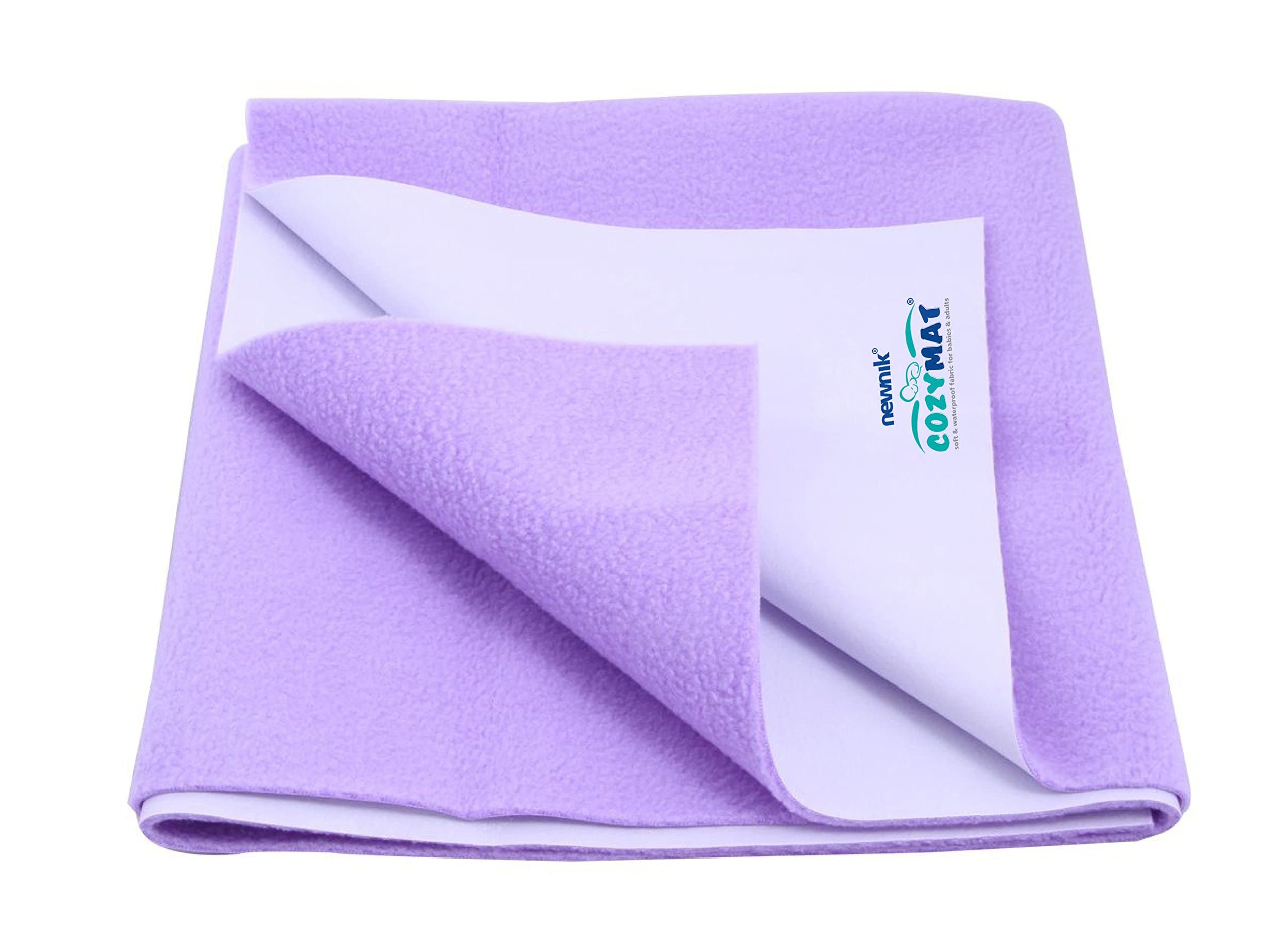 Newnik Baby Mat Waterproof Dry Sheet/Reusable Absorbent Sheets/Underpads (Size: 70cm X 100cm) Purple, Medium