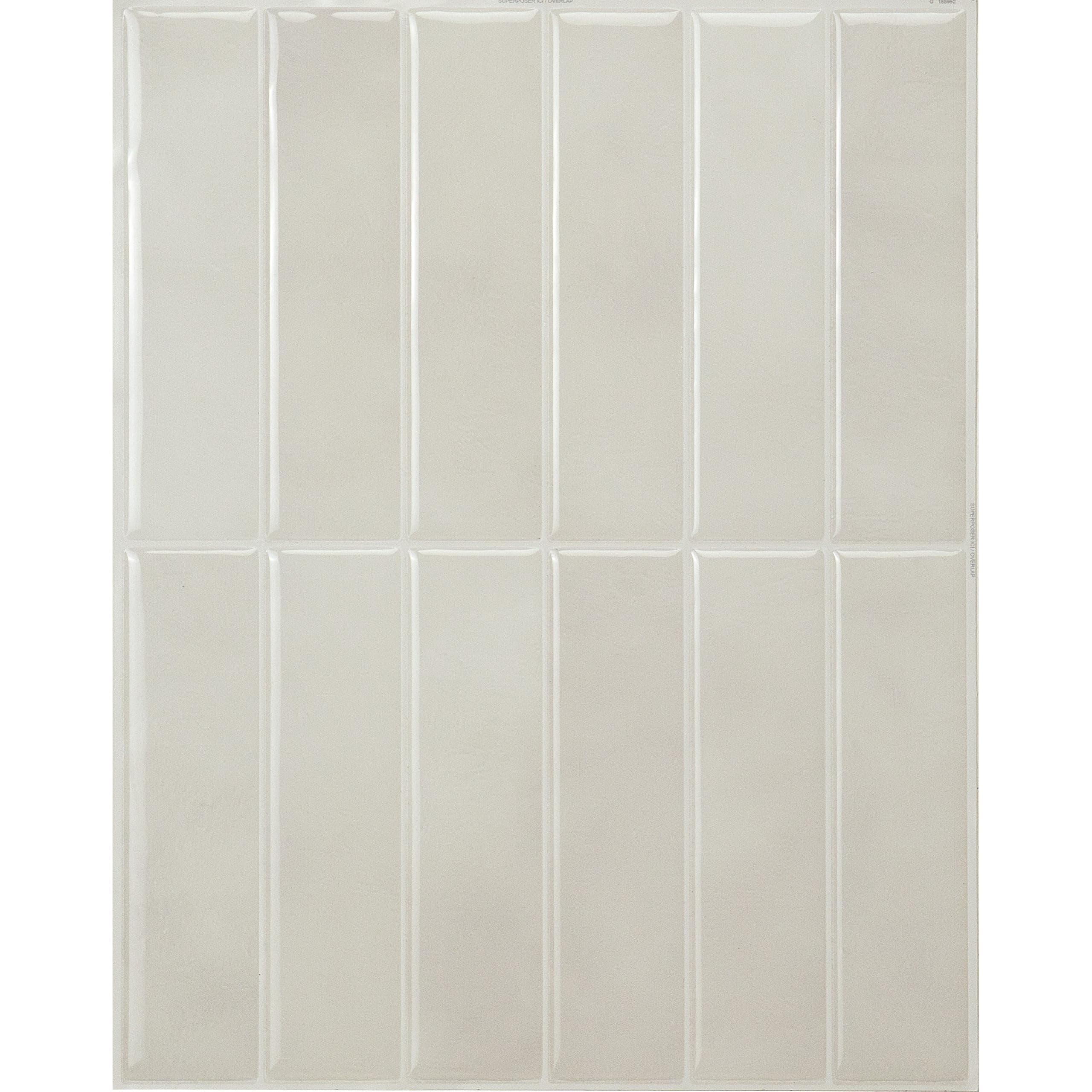 SMART TILES Peel and Stick Wall Tile, 5 Sheets 11.4" x 9", 3D Peel and Stick Tile Sticker for Kitchen, Bathroom, Wall Tiles