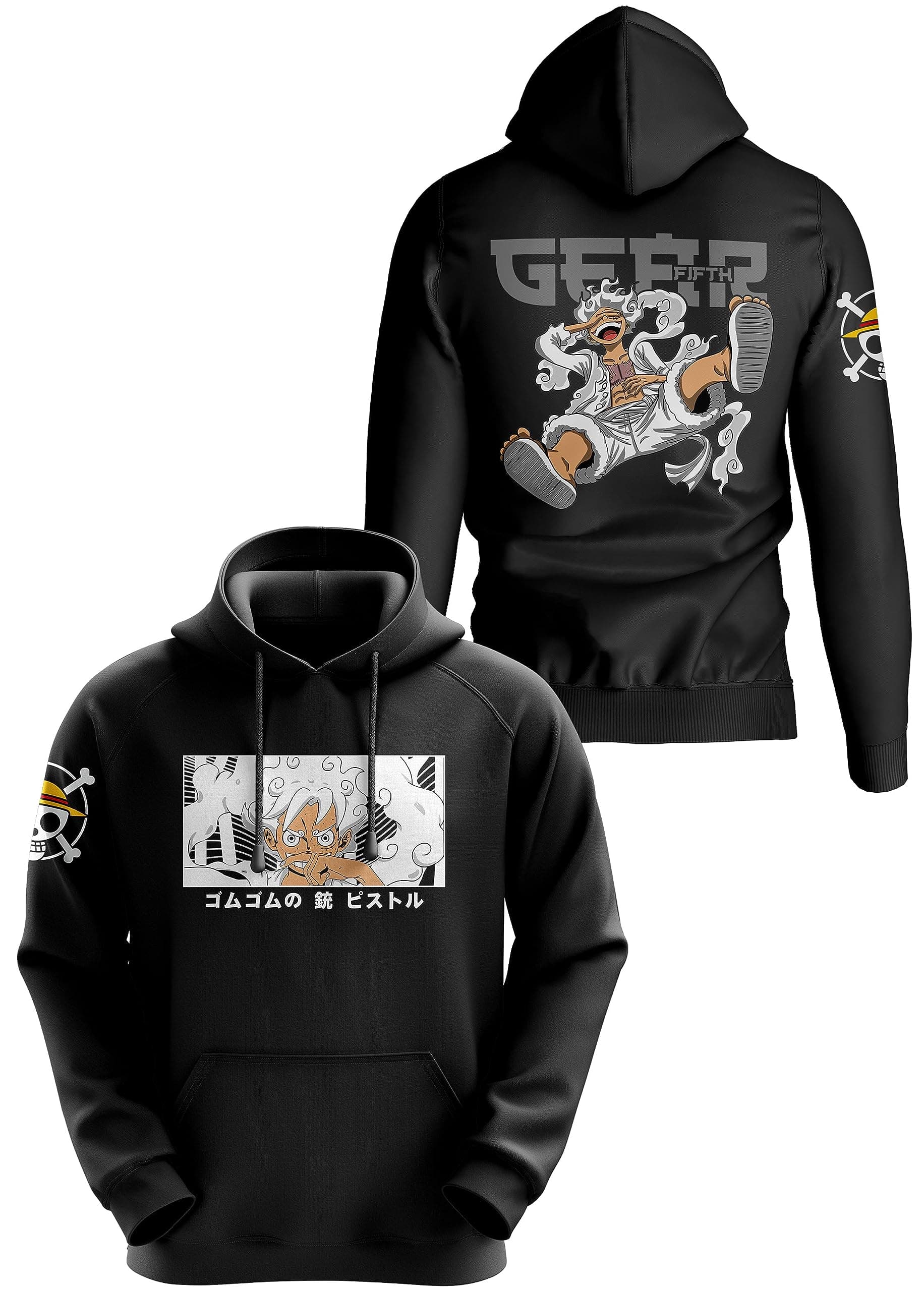 CRAZYMONK Luffy Gear 5 Anime Hoodie | Anime Hoodies