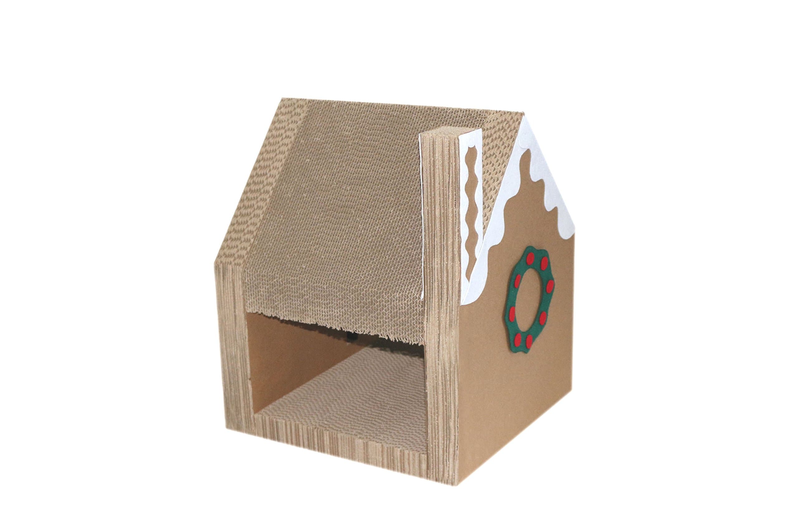 purrrfect life Christmas Cathouse and Cat Scratcher Lounger