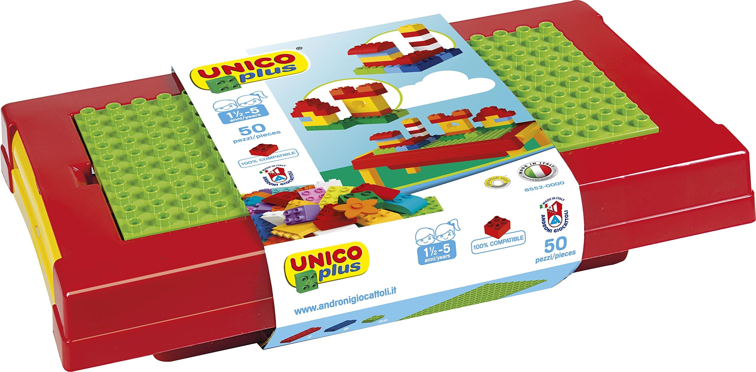 Mookie Folding Table with 58 Unico Bricks