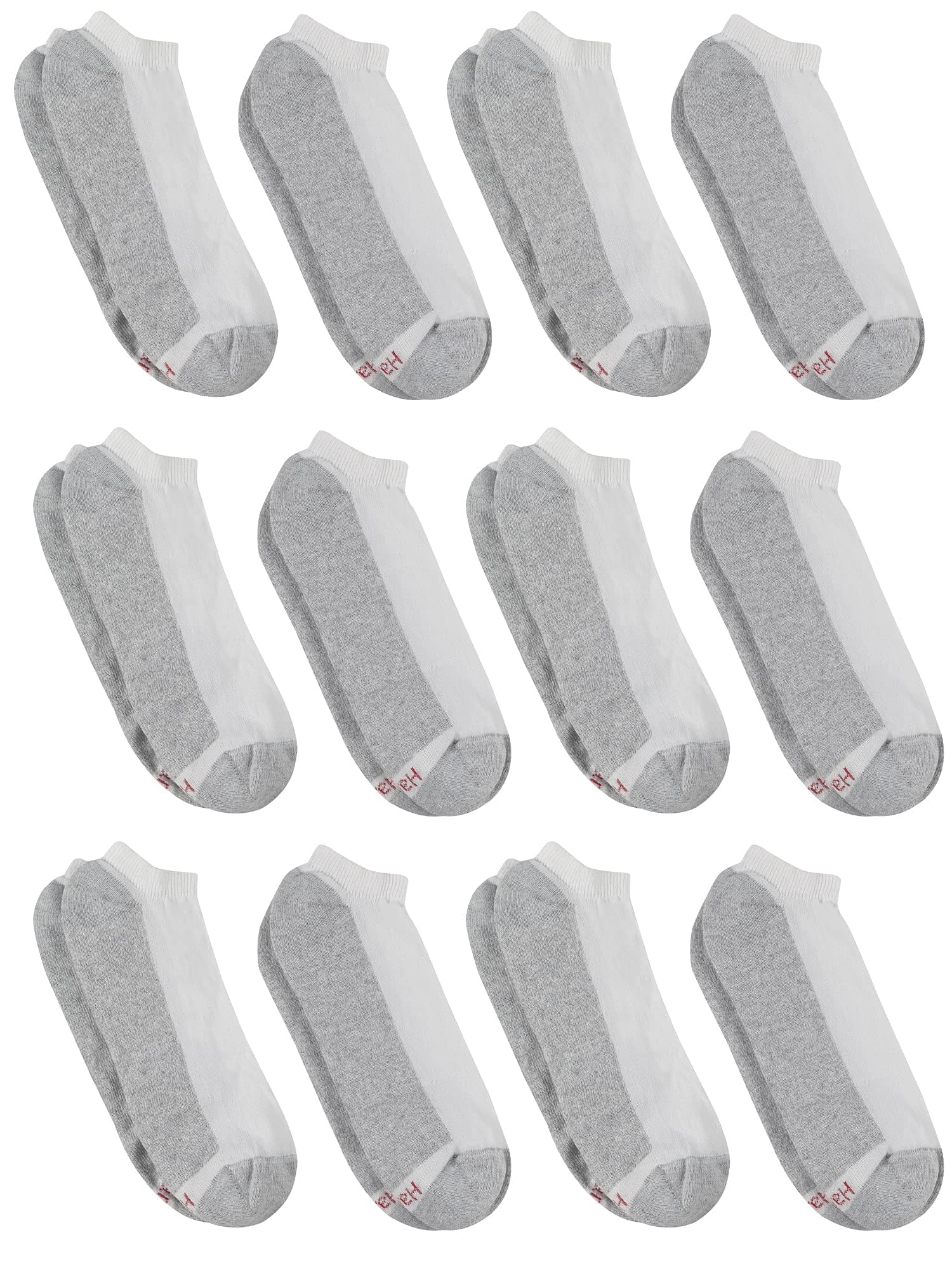 Men's Double No Show Socks 12-Pair Pack, Available in Big & Tall