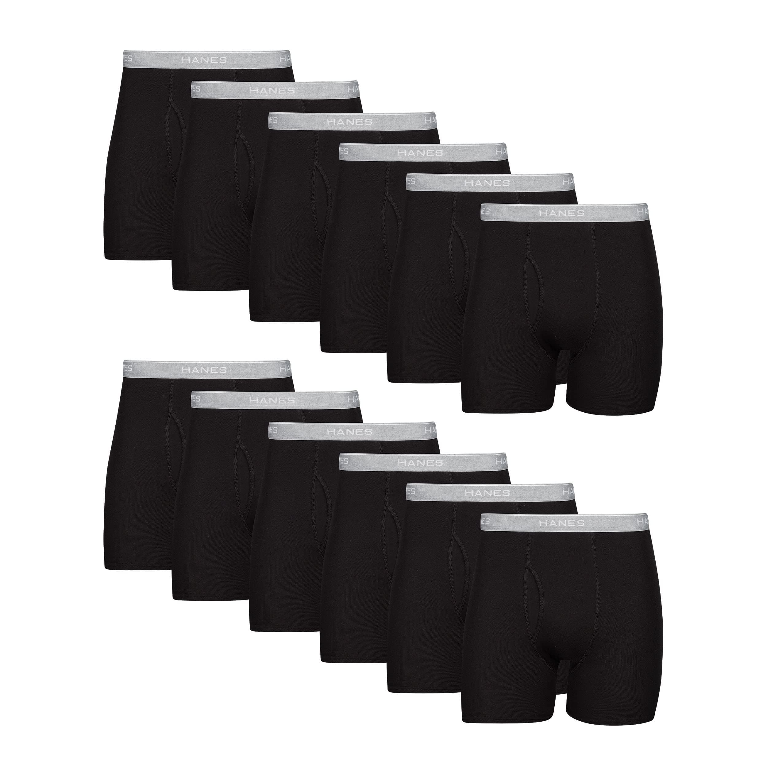 Hanes Men's Tagless Cool Dri Boxer Briefs With Comfortflex Waistband - Multiple Packs Available Boxer Briefs (pack of 7)