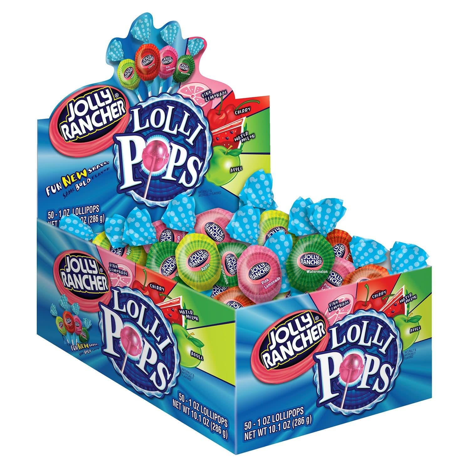 Jolly Rancher Lollipops Flavors 50Count Box 1 Pound 14 Ounce