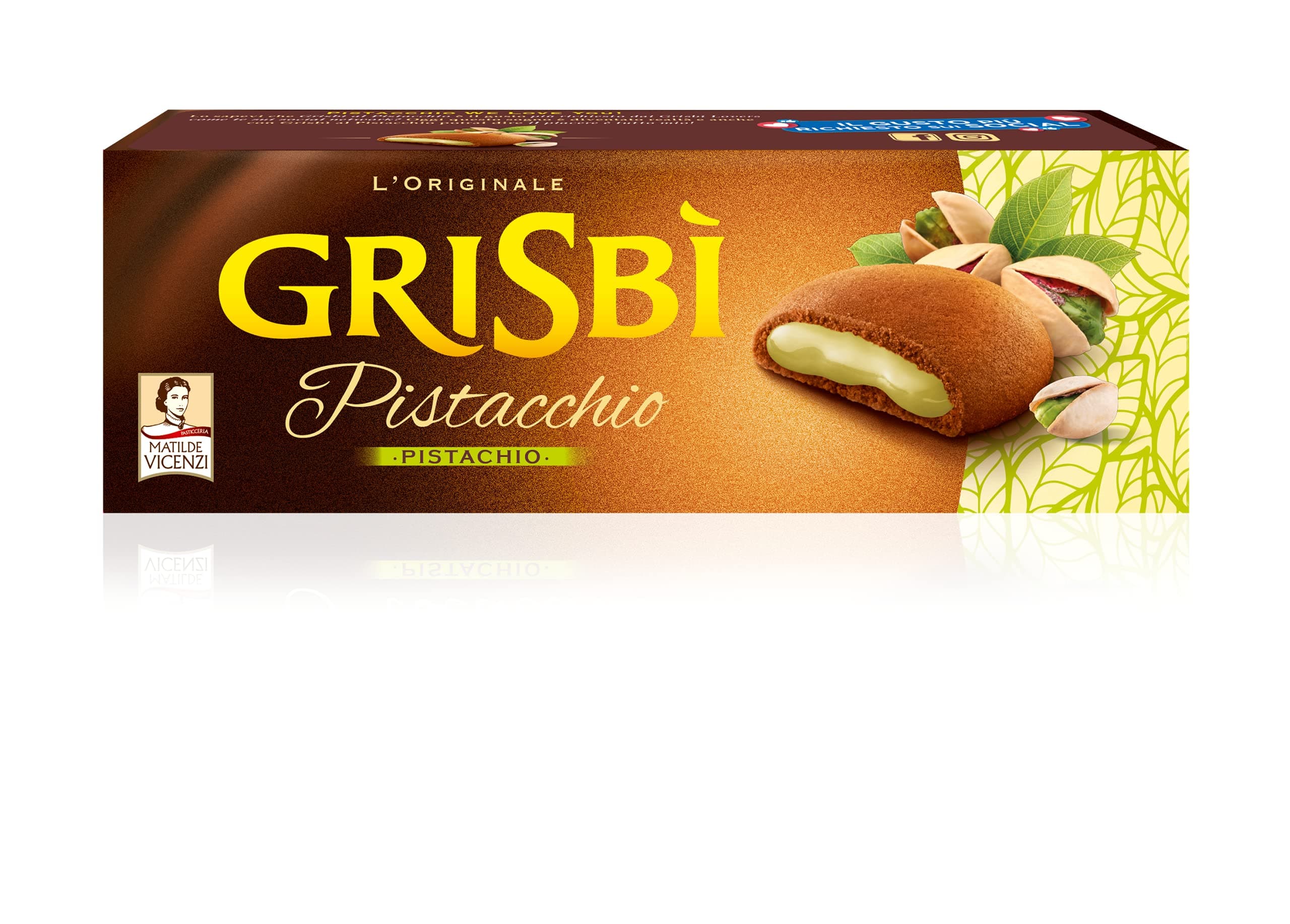 Grisbi Frolle Ripiene Di Morbida Crema Al Pistacchio (40%) - 150 g