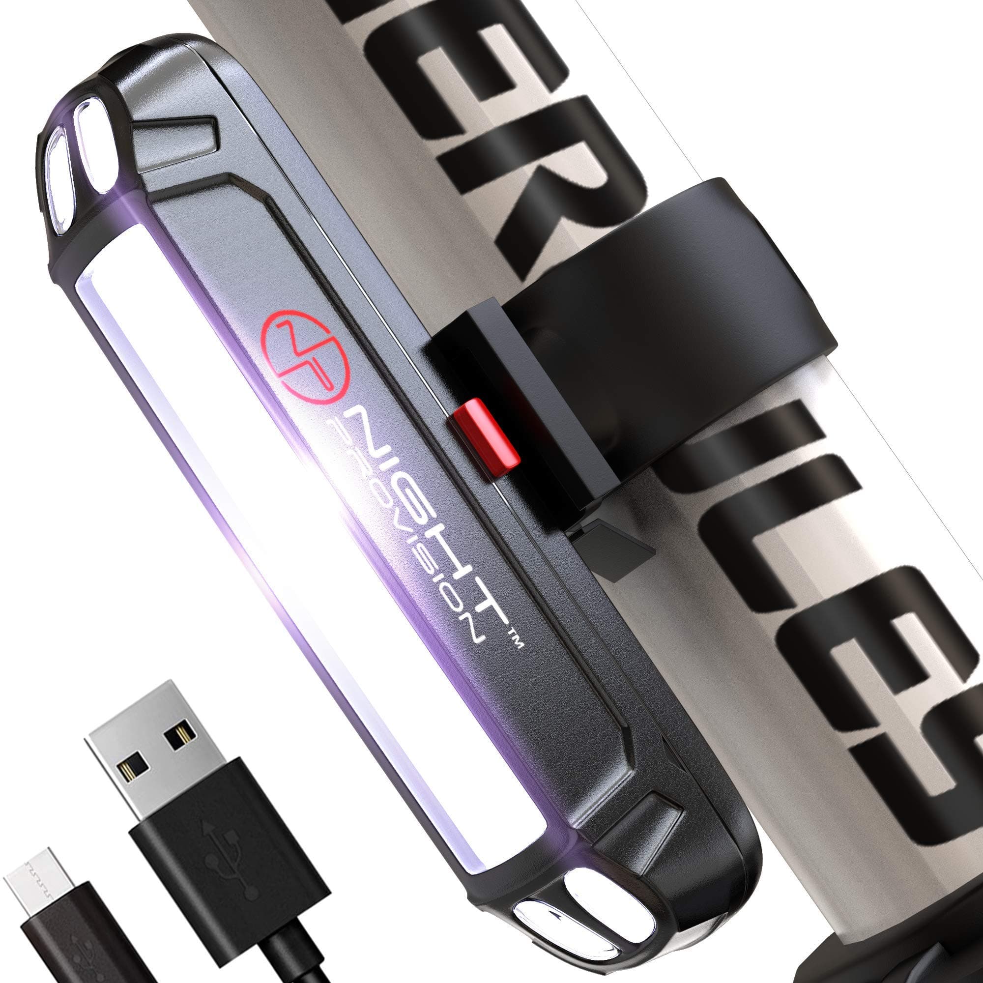 LINE-120 SERIES USB Rechargeable Bike Light Front Rear Bicycle Light 120 Lumen Bright COB LED Flashers Blinkers For Skateboard, Longboard, Scooters, Bicycles.