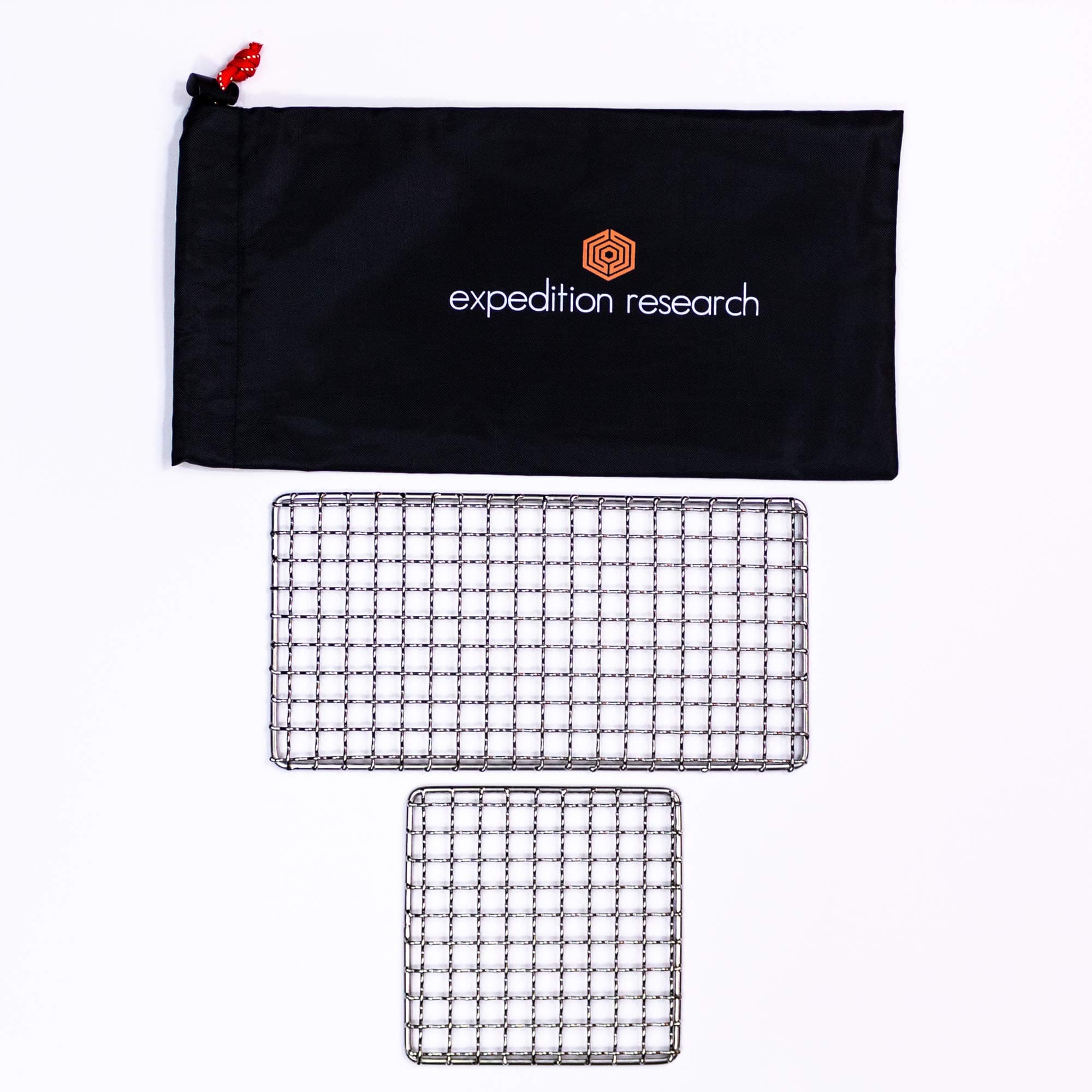 Combo 2-Pack - The Original Bushcraft Grill - Welded Stainless Steel High Strength Mesh (Campfire Rated)