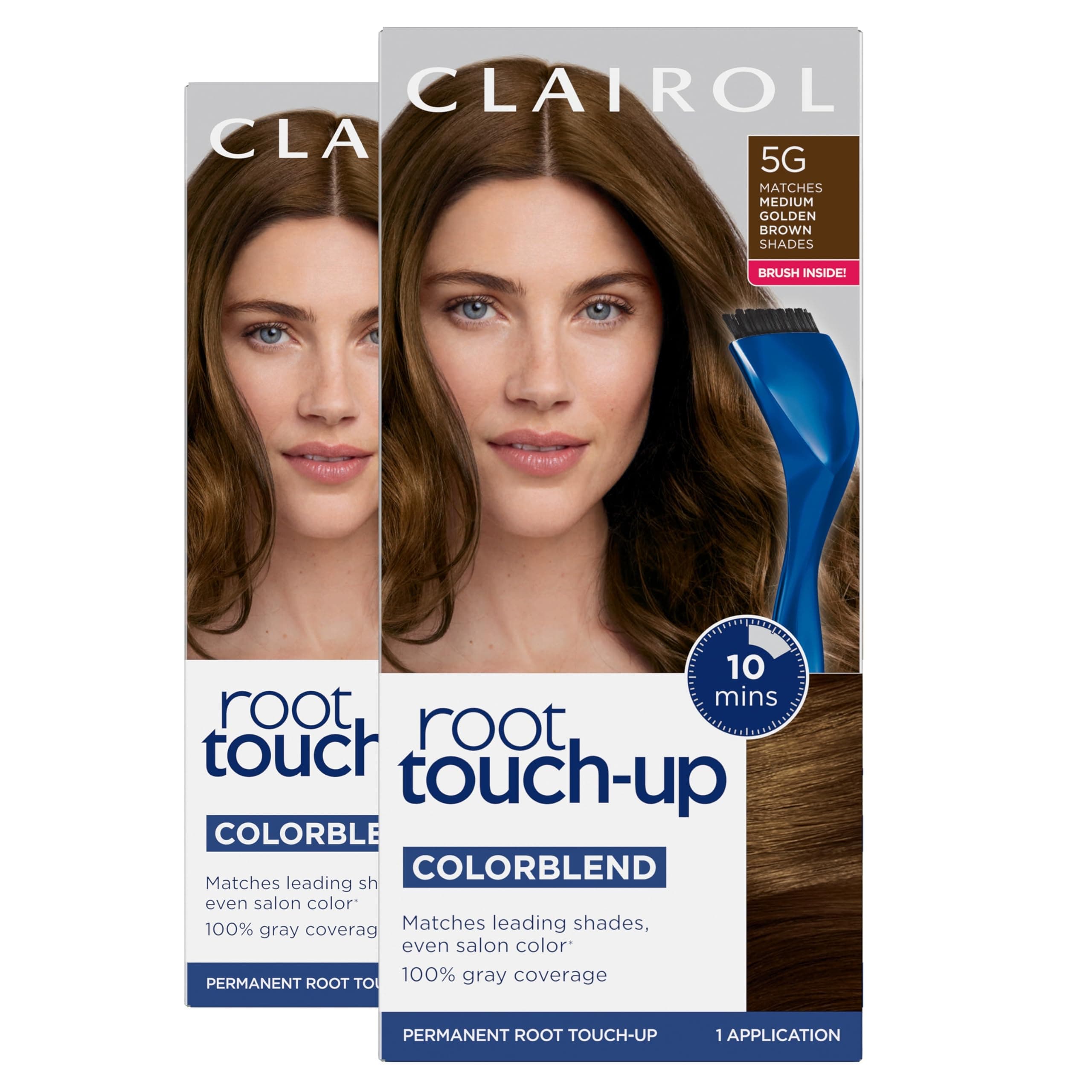 Clairol Nice 'n Easy Root Touch-Up, 5G Medium Golden Brown, Permanent Hair Color, 1 Kit (Pack of 2) by Clairol