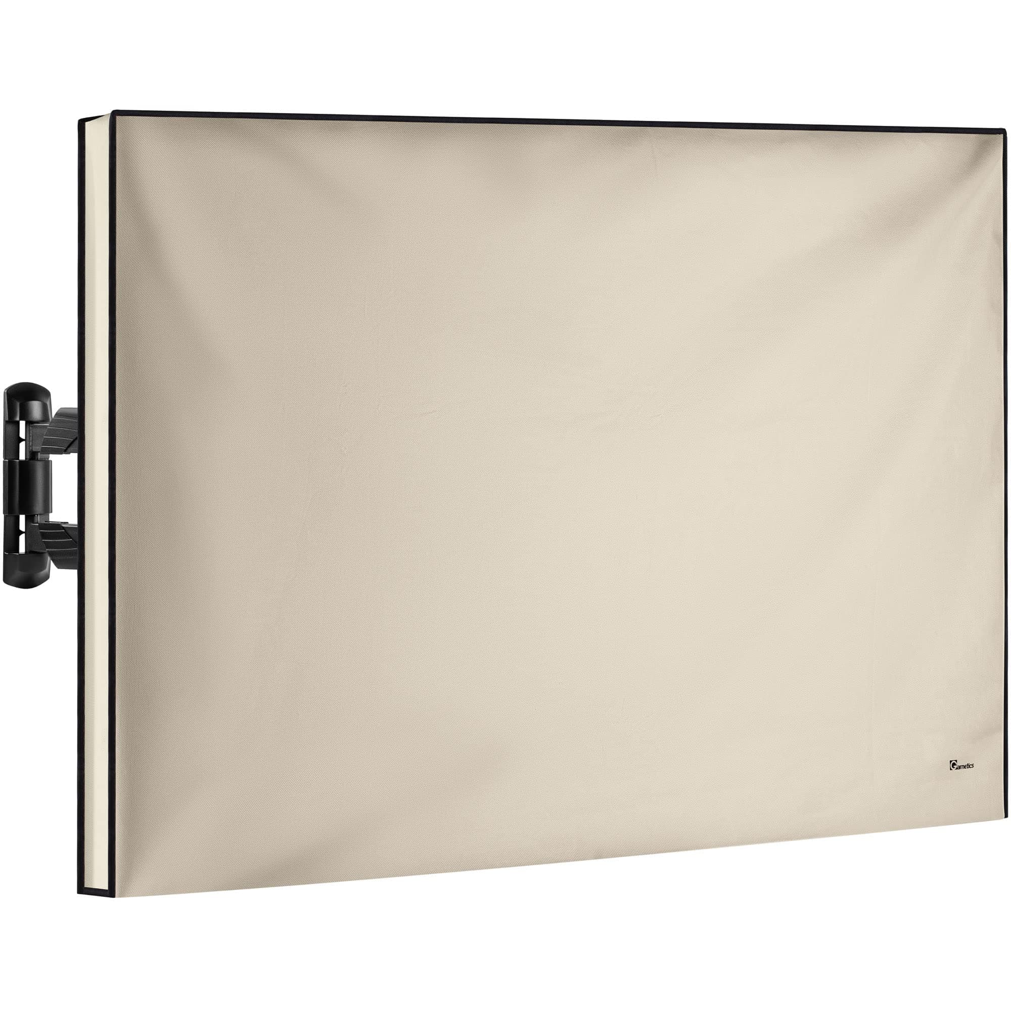 Garnetics Outdoor TV Cover 55 Inch Weatherproof and Waterproof | Smart Shield TV Screen Protector for Outside TV | Enclosure for Moving | TV Display Protectors – Beige
