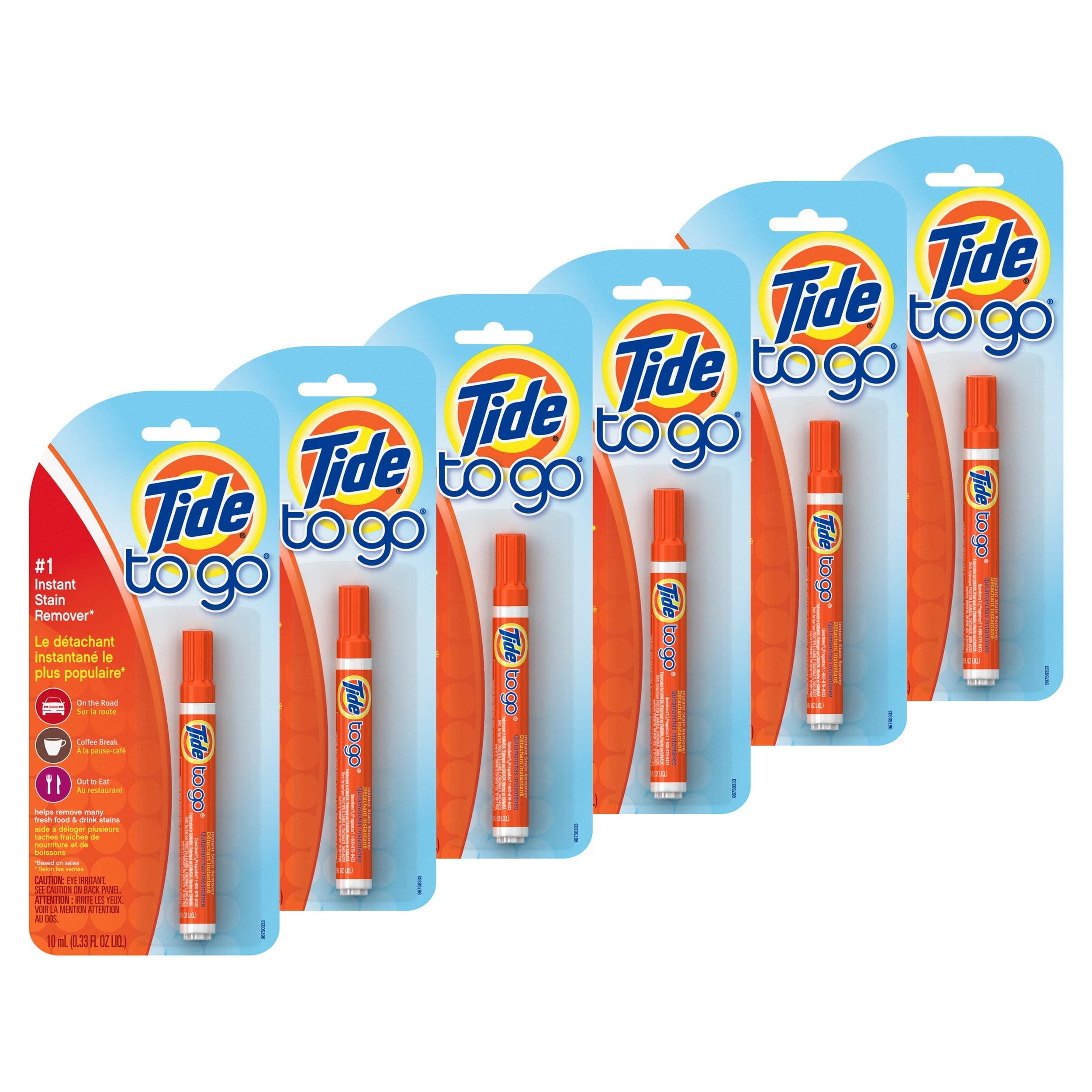 Tide 01870CT To Go Stain Remover Pen, 0.338 oz Pen (Case of 6)