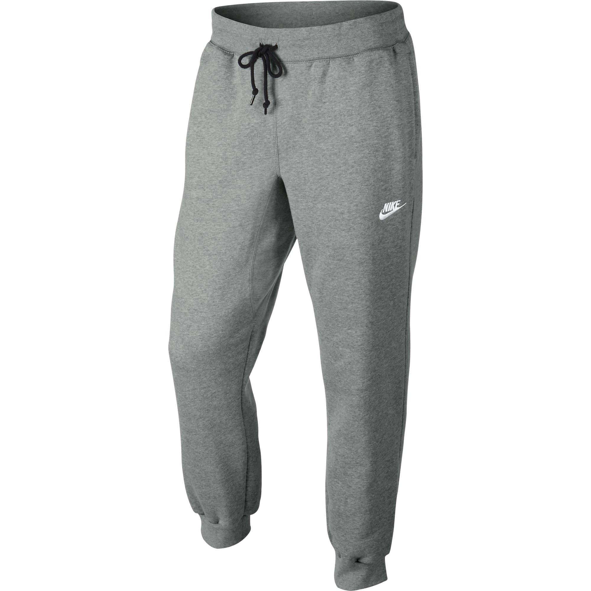 Nike Men's AW77 Cuff Fleece Pants Dark Grey Heather/White Pants 2XL X 29