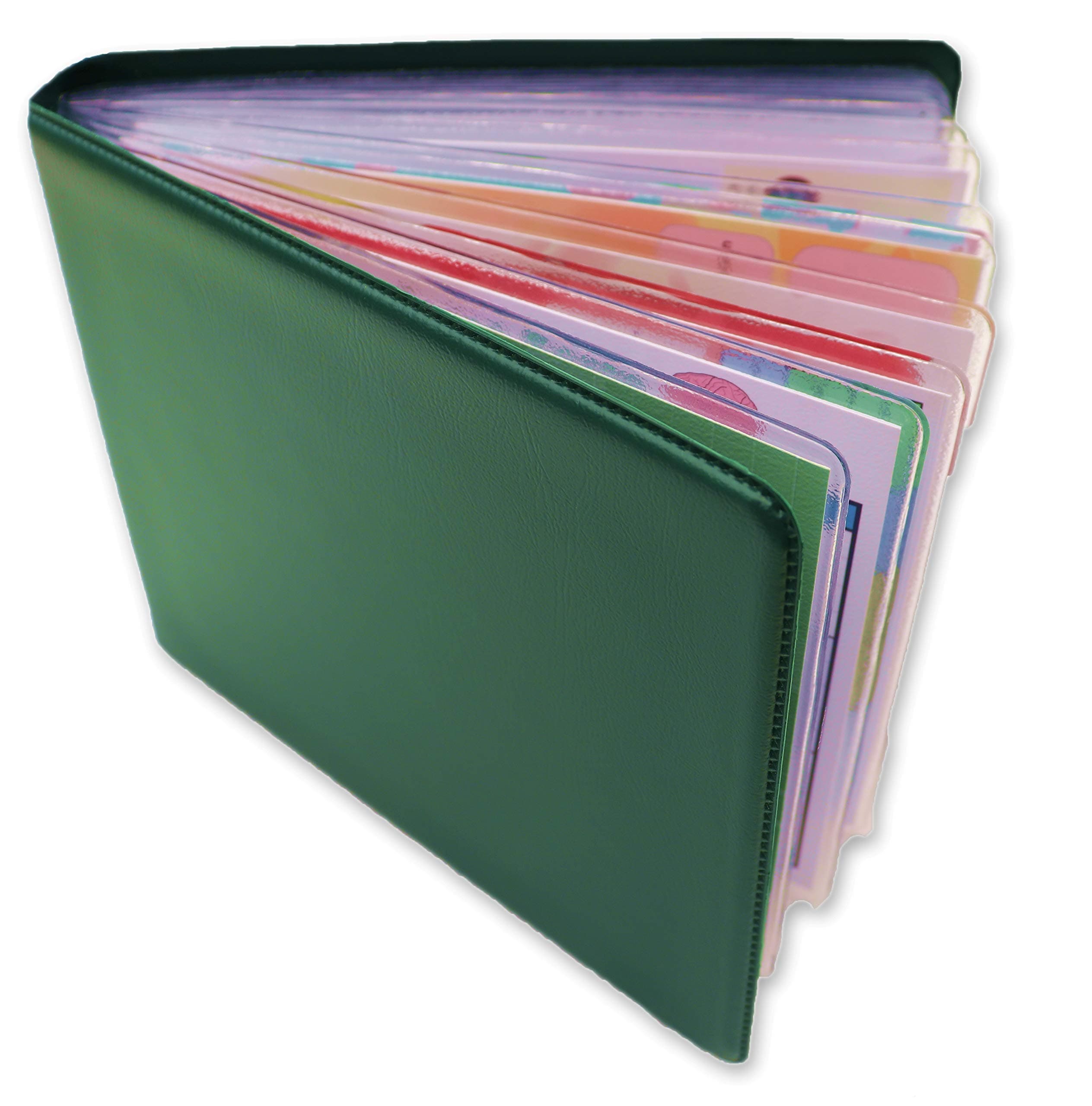 Ambulance Patient Assessment Flash Cards Inside a hardback Green A6 Wallet. Designed for UK Paramedic ECA Student Medical Medic