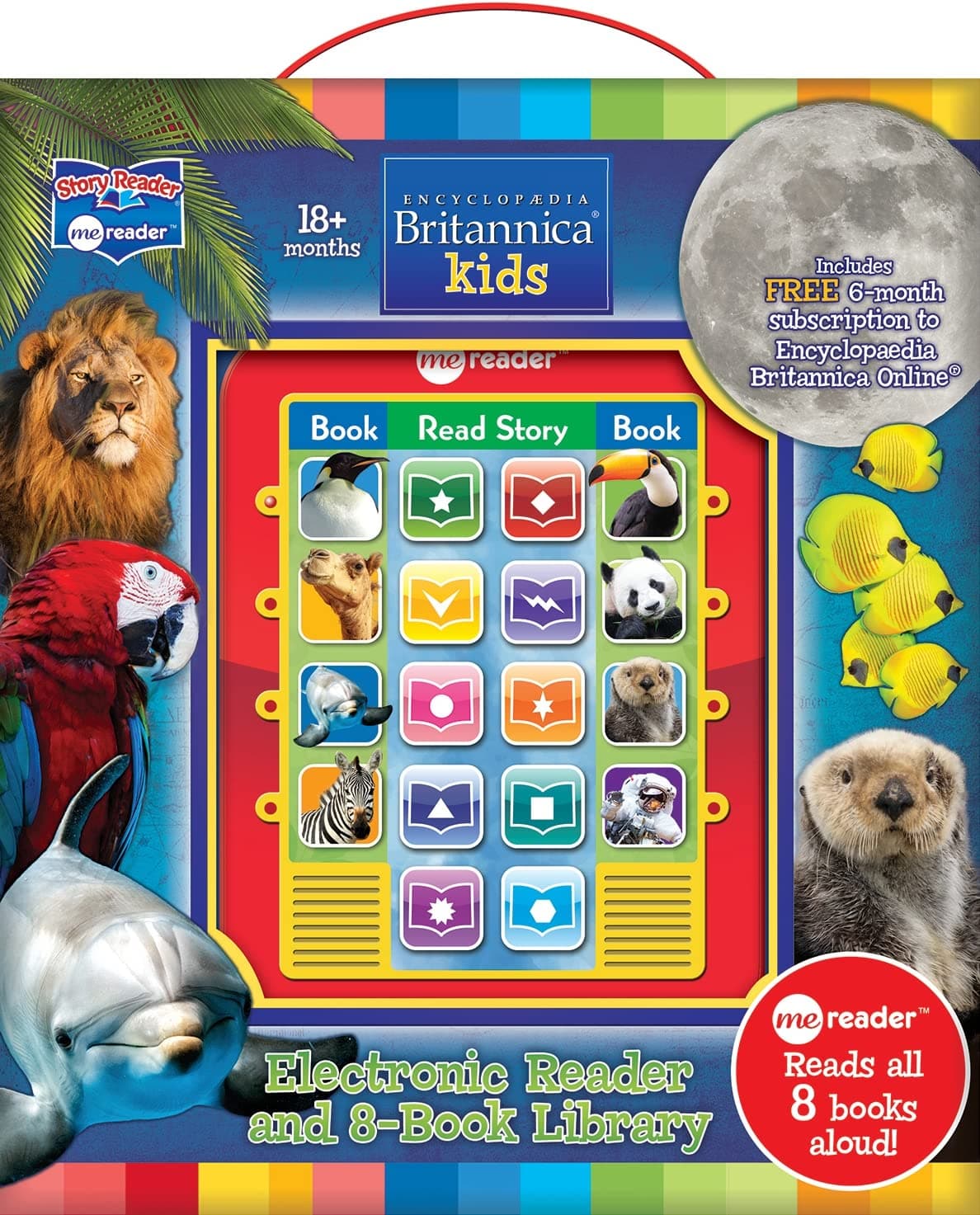 Encyclopedia Britannica  Kids - Me Reader Electronic Reader and 8-Book Library