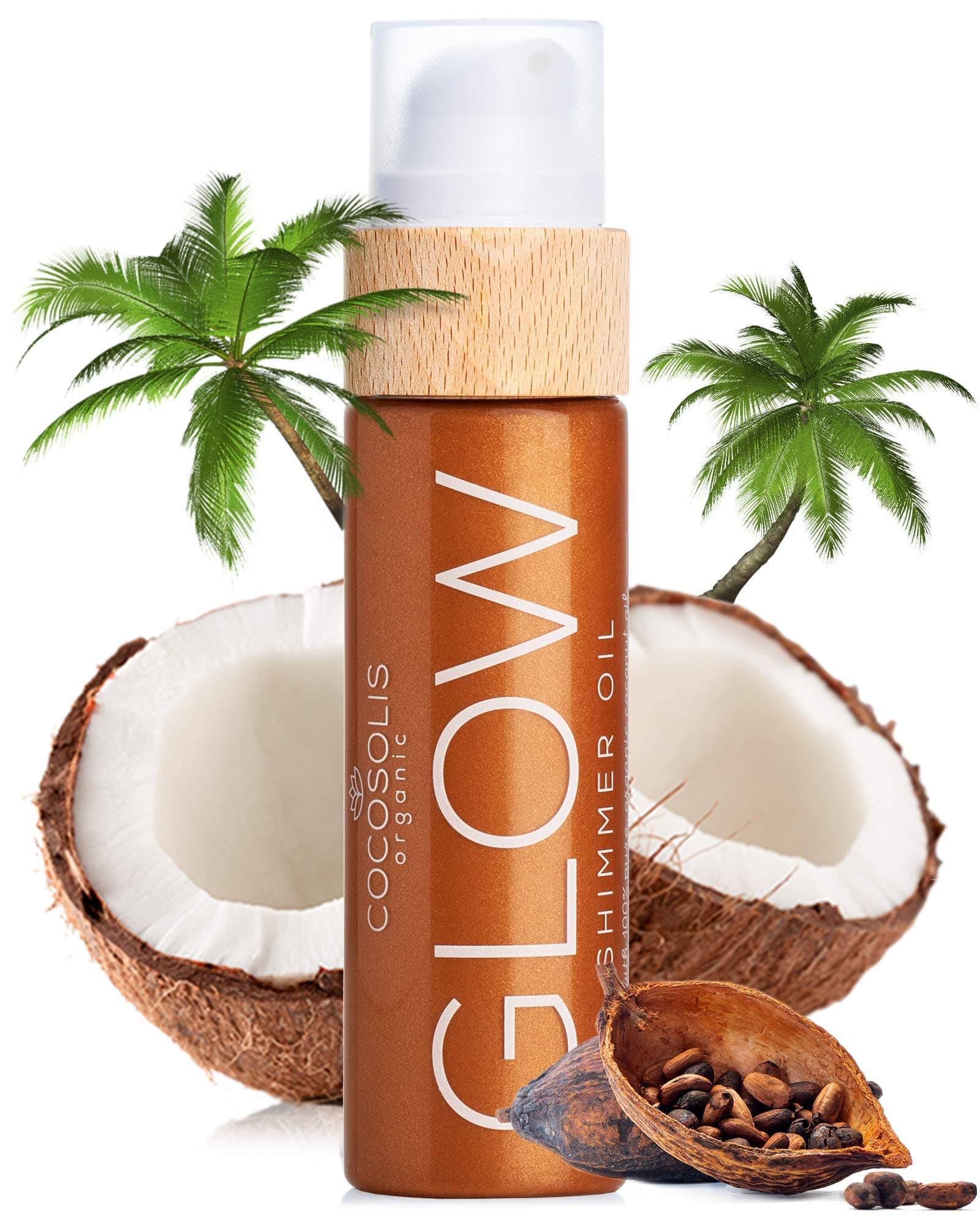 Glow Shimmer Oil | Illuminizing Natural Dry Oil With Shiny Particles | Leaves The Skin Glowing & Enhances A Golden Tan | Gives A Luxurious Feel To Your Skin | 110Ml