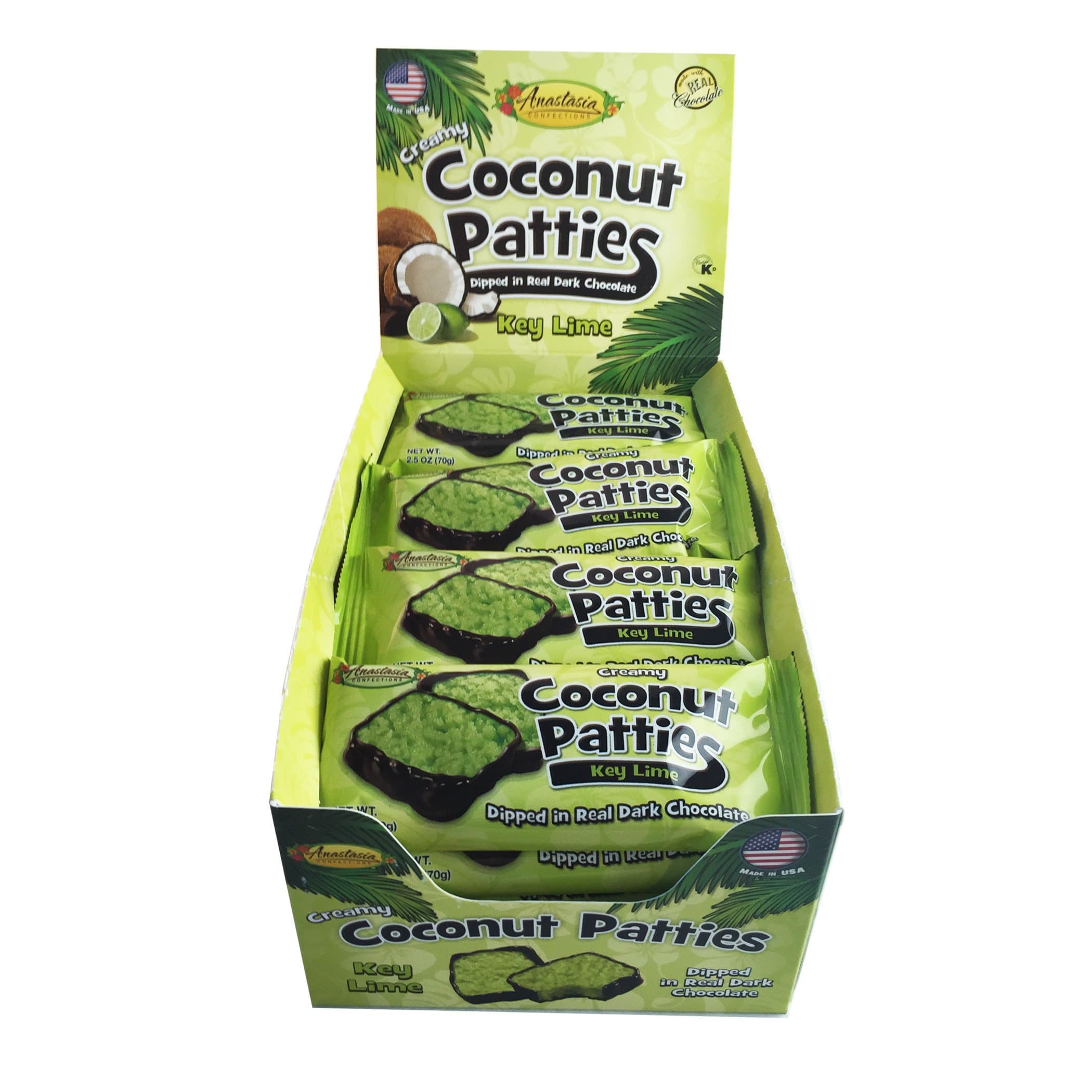 ANASTASIA CONFECTIONS Key Lime Coconut Patties