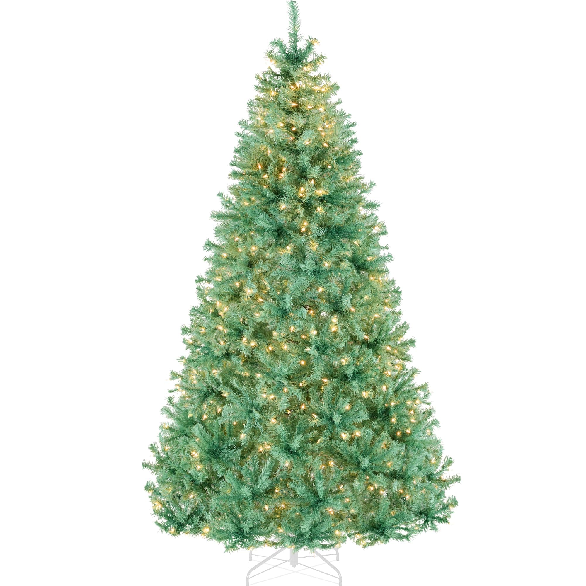 Best Choice Products 4.5ft Pre-Lit Sage Green Christmas Tree, Full Artificial Holiday Decoration w/ 362 Branch Tips, 175 Lights, Foldable Base