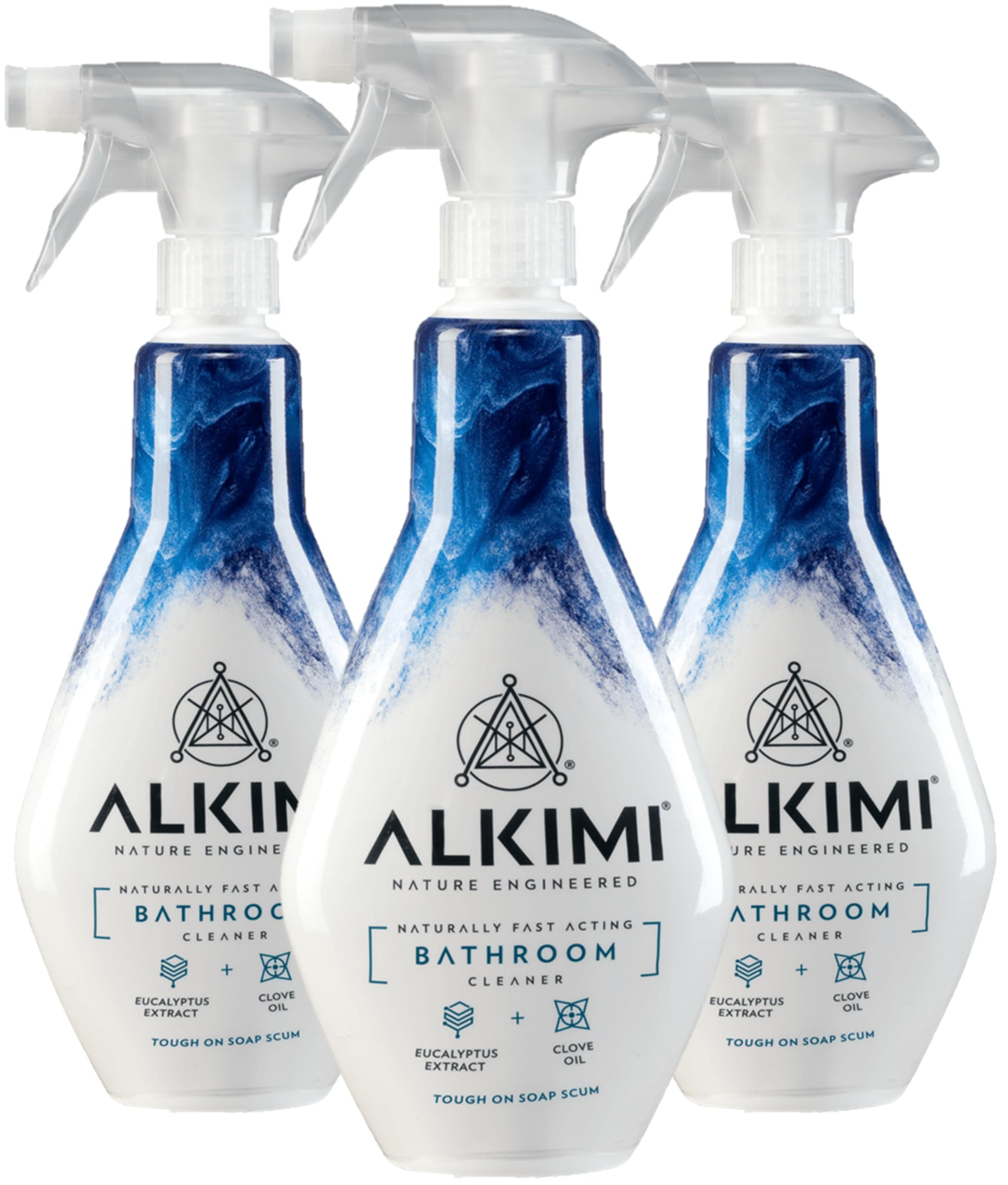 – Bathroom Cleaning Spray, Pack of 3 – Powerful Cleaning, No Harsh Chemicals, with Natural Eucalyptus Extract & Clove Oil