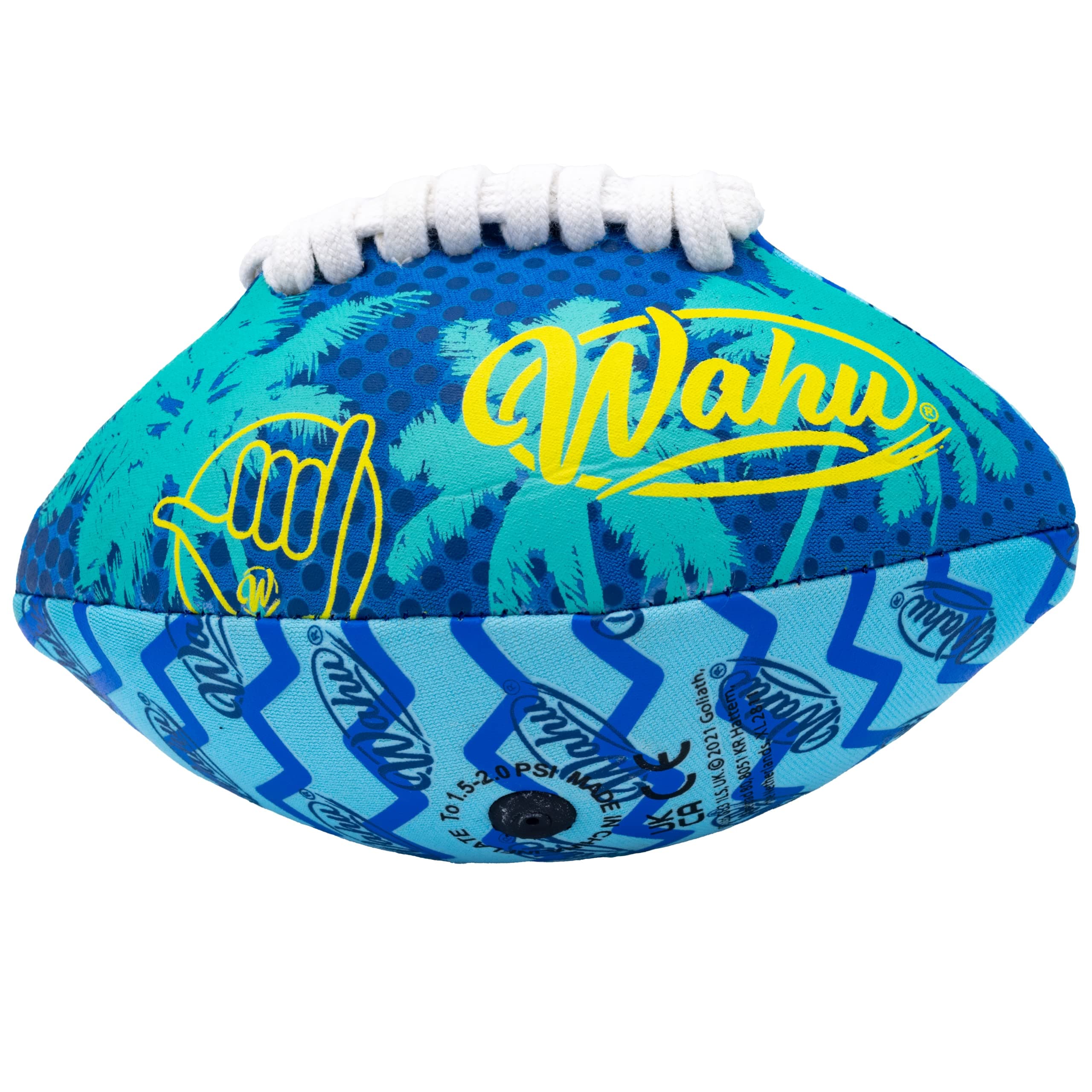 Wahu American Football - Mini (6.5") | 100 Percent Waterproof All-Weather American Football Ball with Real Laces | Ideal Garden or Beach Toy | Ages 5 Plus