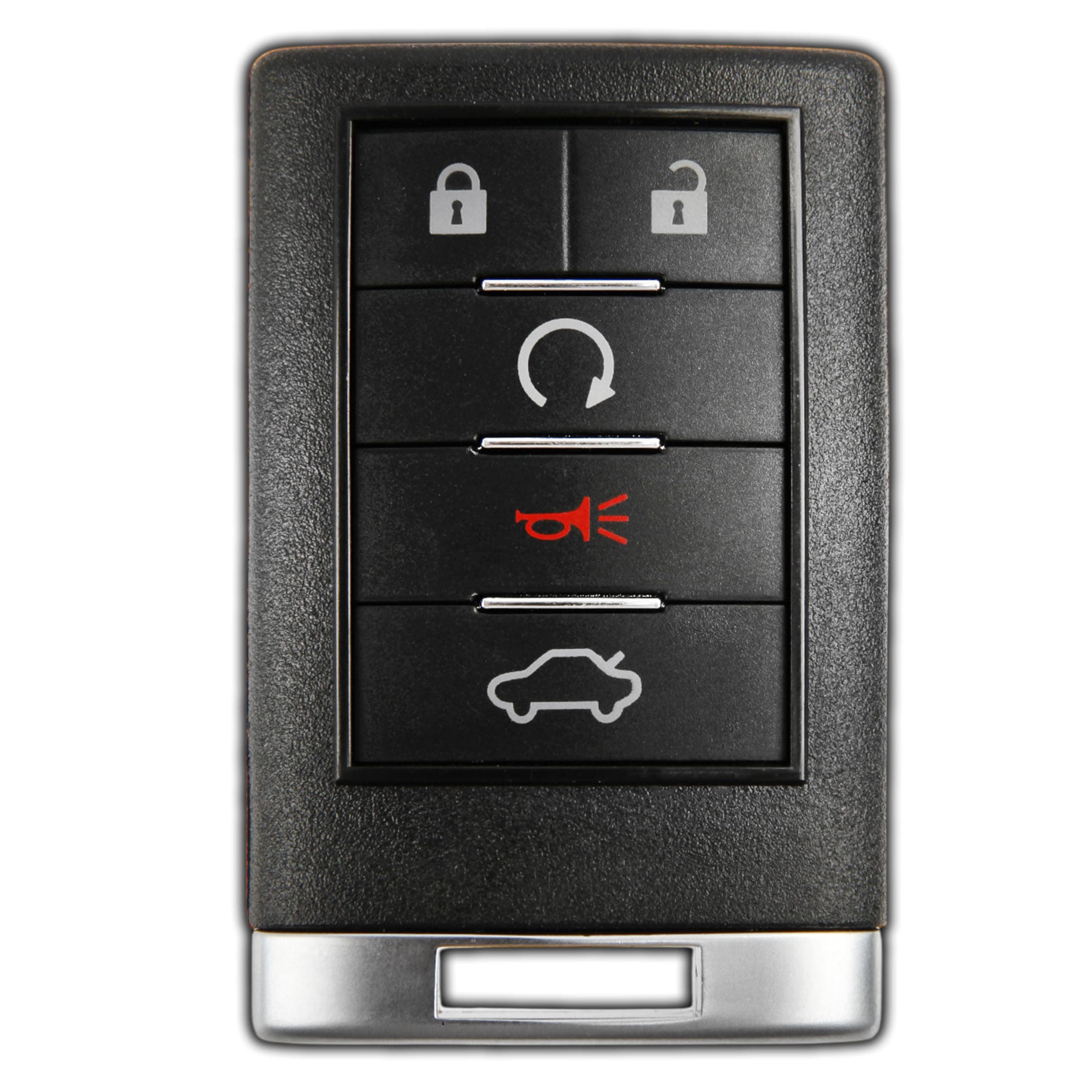 KeylessOption Key Fob Replacement for 2008 2009 2010 2011 2012 2013 2014 2015 2016 Cadillac CTS Coupe DTS Remote, 4-Button OUC6000066, Self Programming