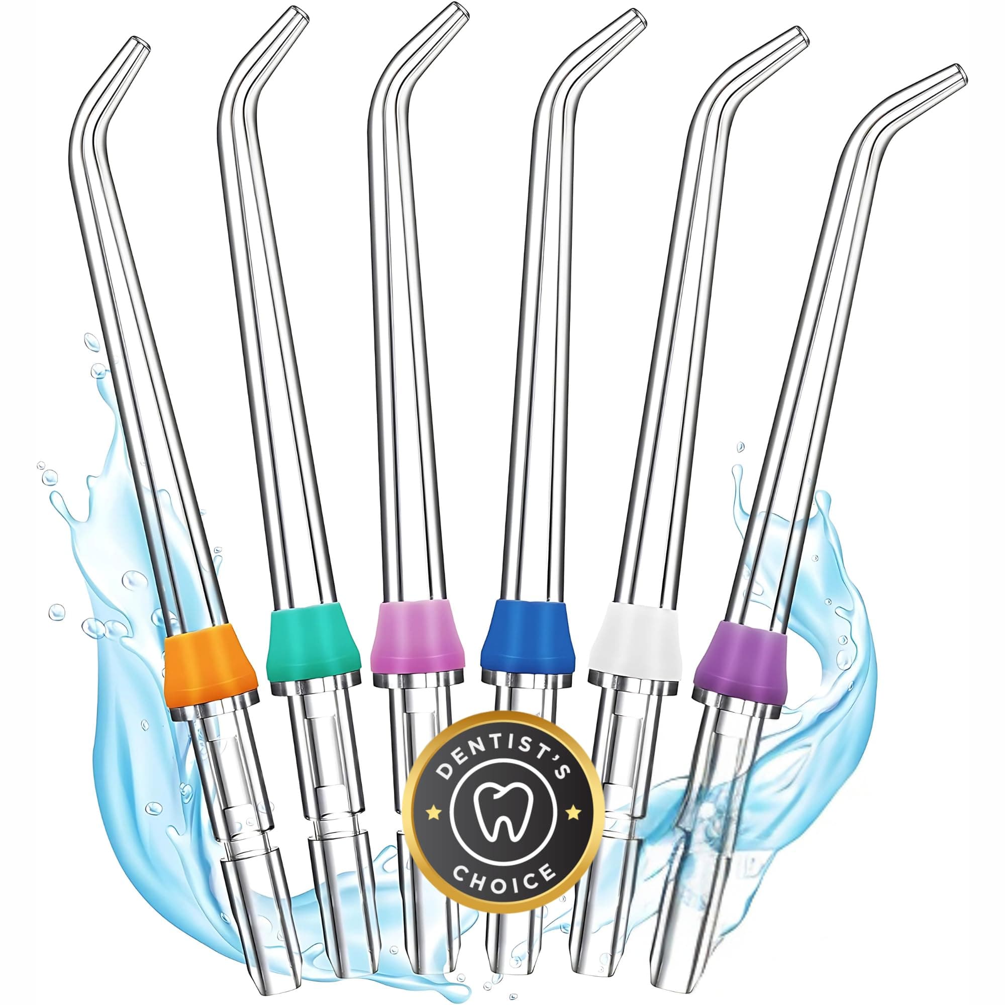 FORTIVO Flosser Replacement Tips for Waterpik Water Flosser, Reach Flosser Refill Heads Replacement Heads for Waterpik, Compatible with Waterpik Oral Irrigator & Dental Flosser, Orthodontic Tips