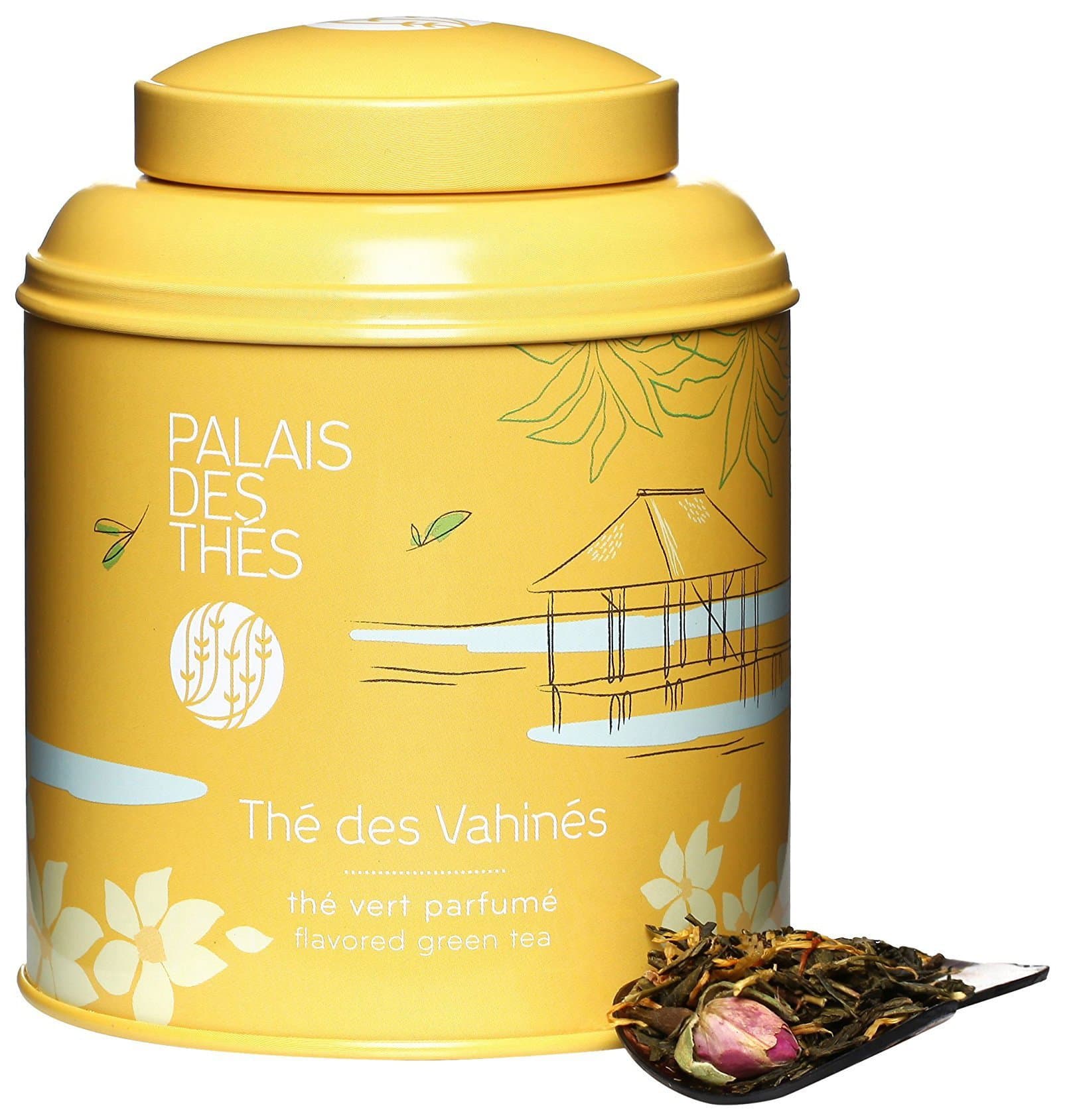 Thé des Vahinés Green Tea (3.5 Oz Loose Tea in a Canister)