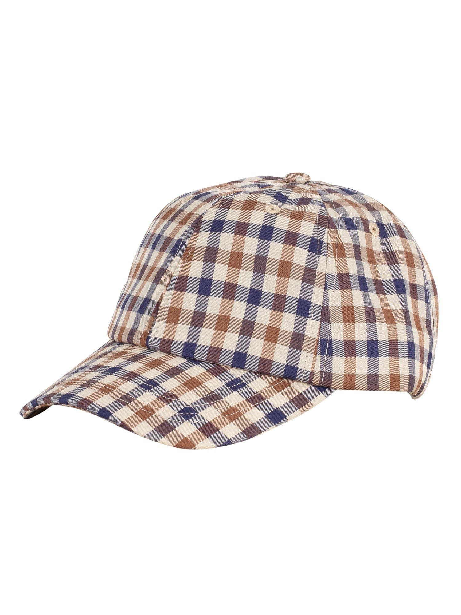 Aquascutum Abbott Club Check Cap Vicuna