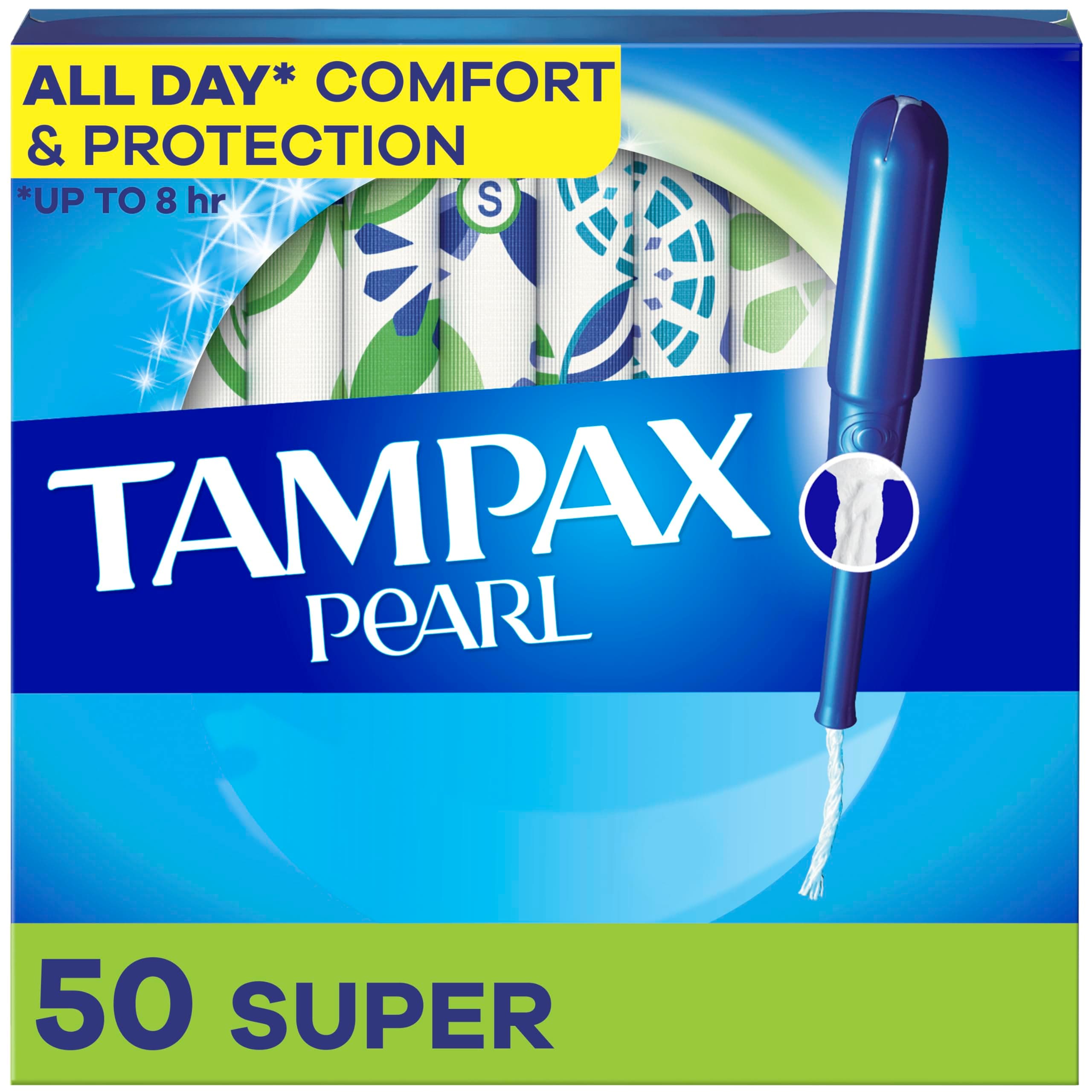 Tampax Plastic Super Absorbency Tampons - Unscented - 50 Ct by Tampax