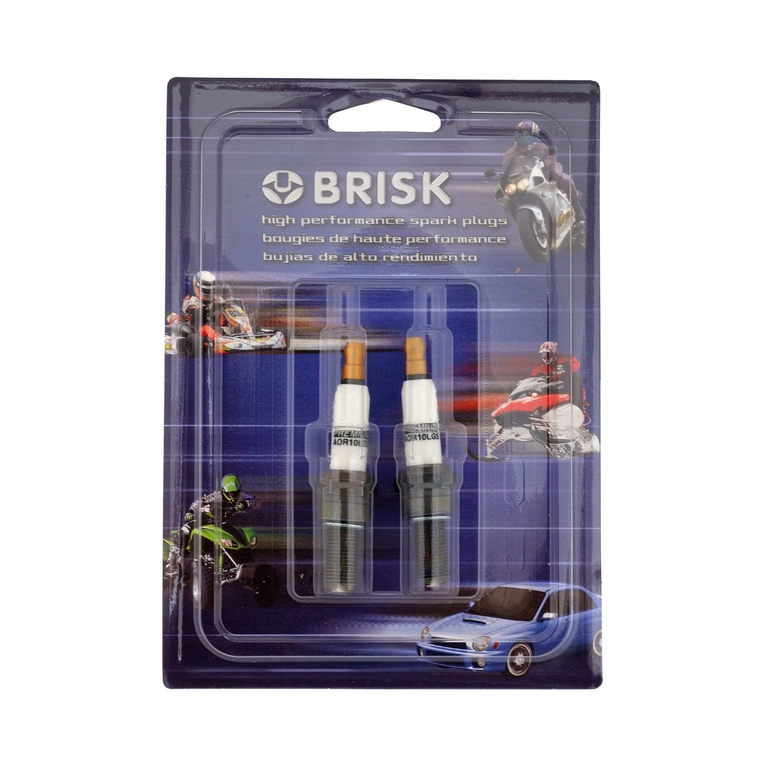 Brisk Premium Spark Plugs 2 Pack - AOR10LGS