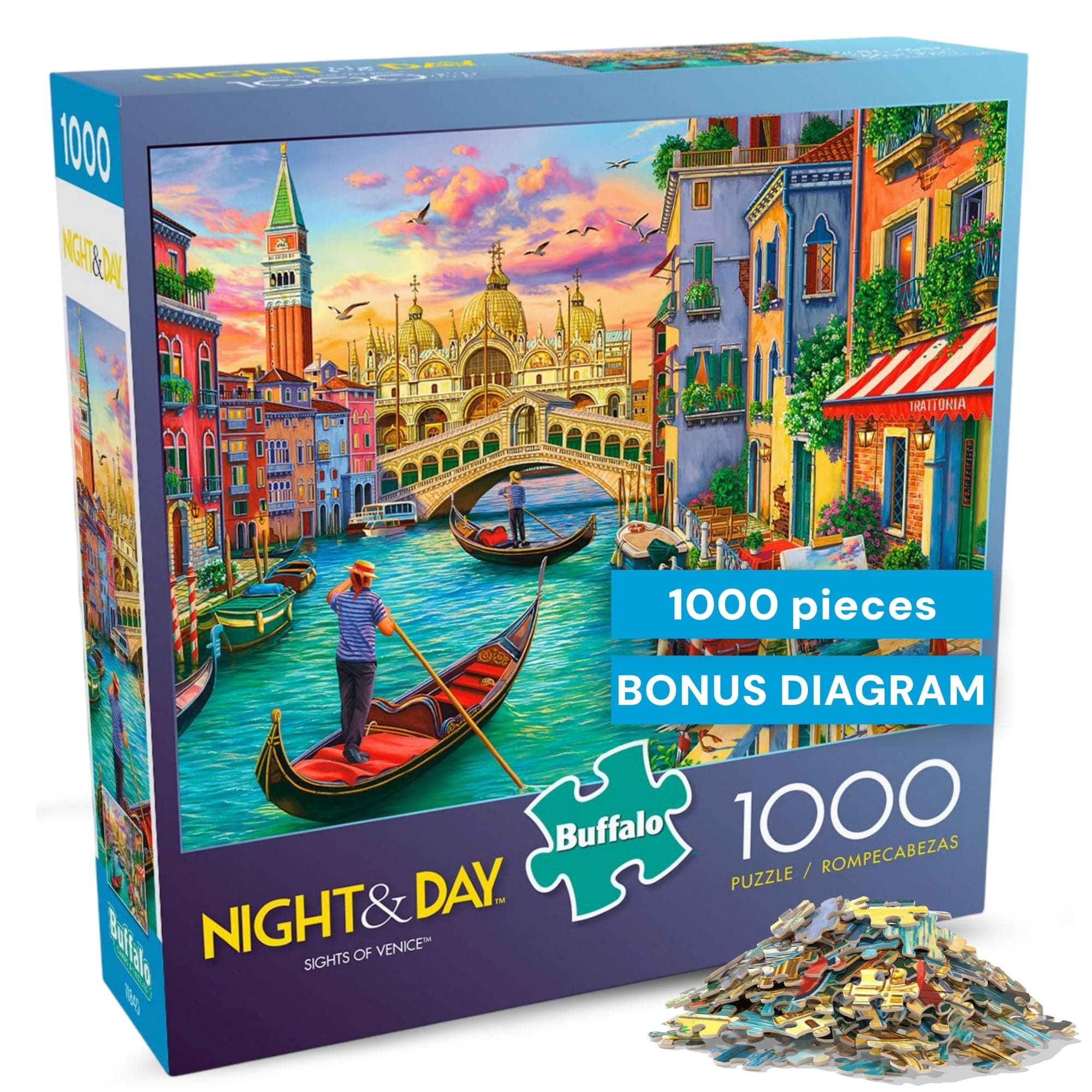 Buffalo Games - Sights of Venice - 1000 Piece Jigsaw Puzzle