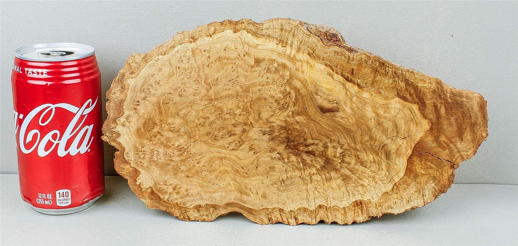 Brown Mallee Live Edge Burl Cap, Casting, Exotic Wood Turning Blank BML1229