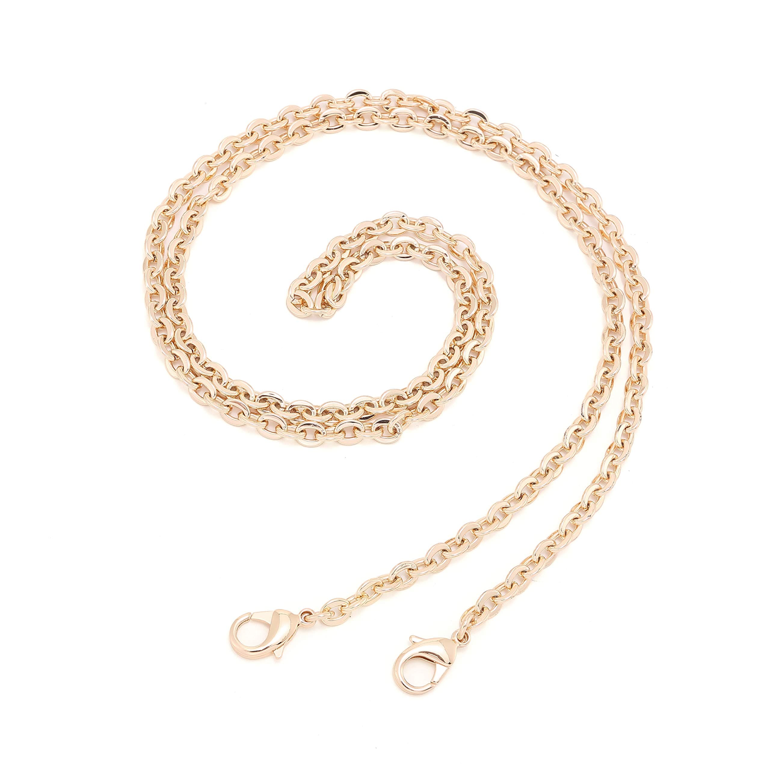 Classic DIY Cross Body Chain Strap for Small Bags Pochette Mini NM Eva Toiletry Pouch 26 19 (Bag's gold chain I 120cm)