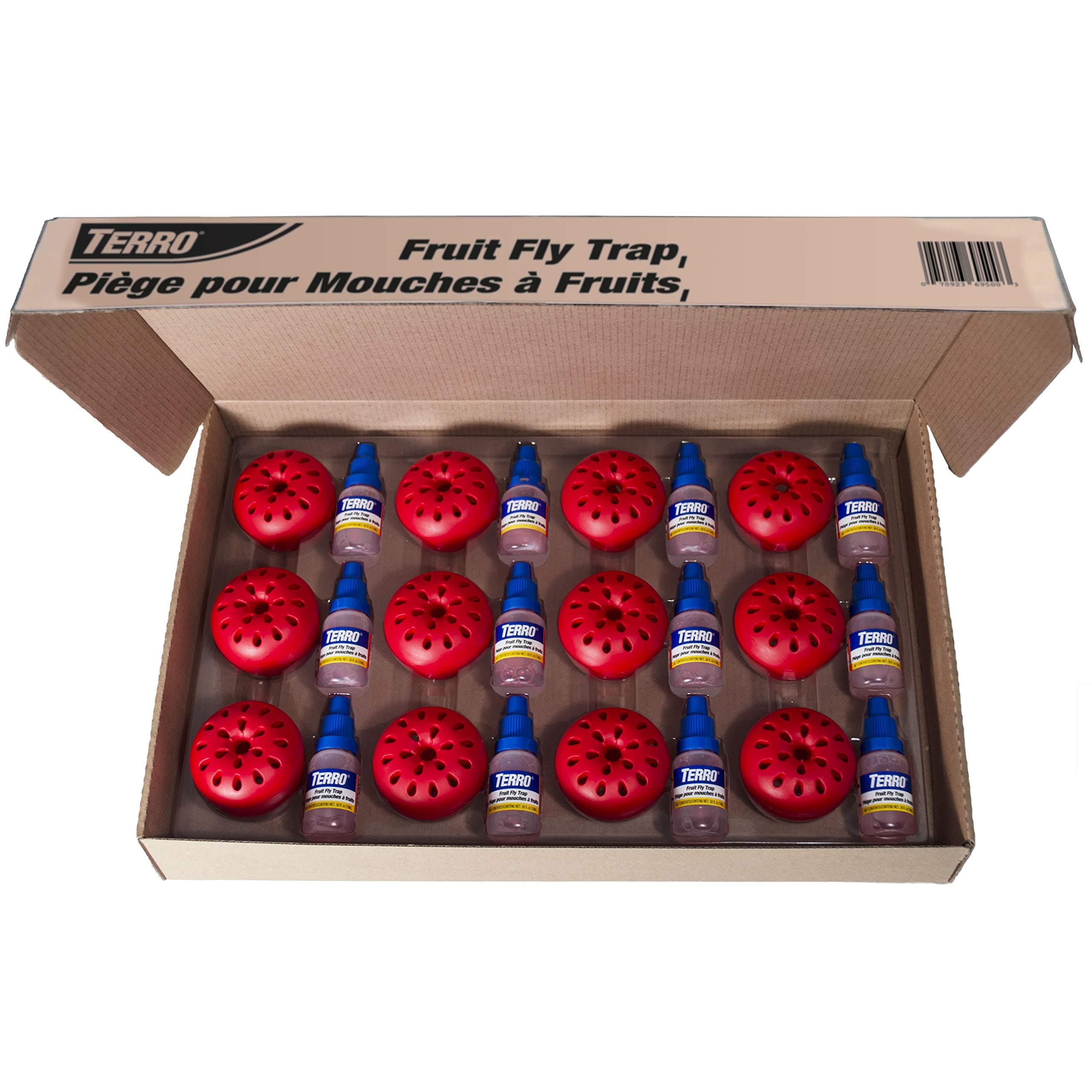 Terro Fruit Fly Traps for Indoors (12 Pack) + 540 Days of Lure Supply