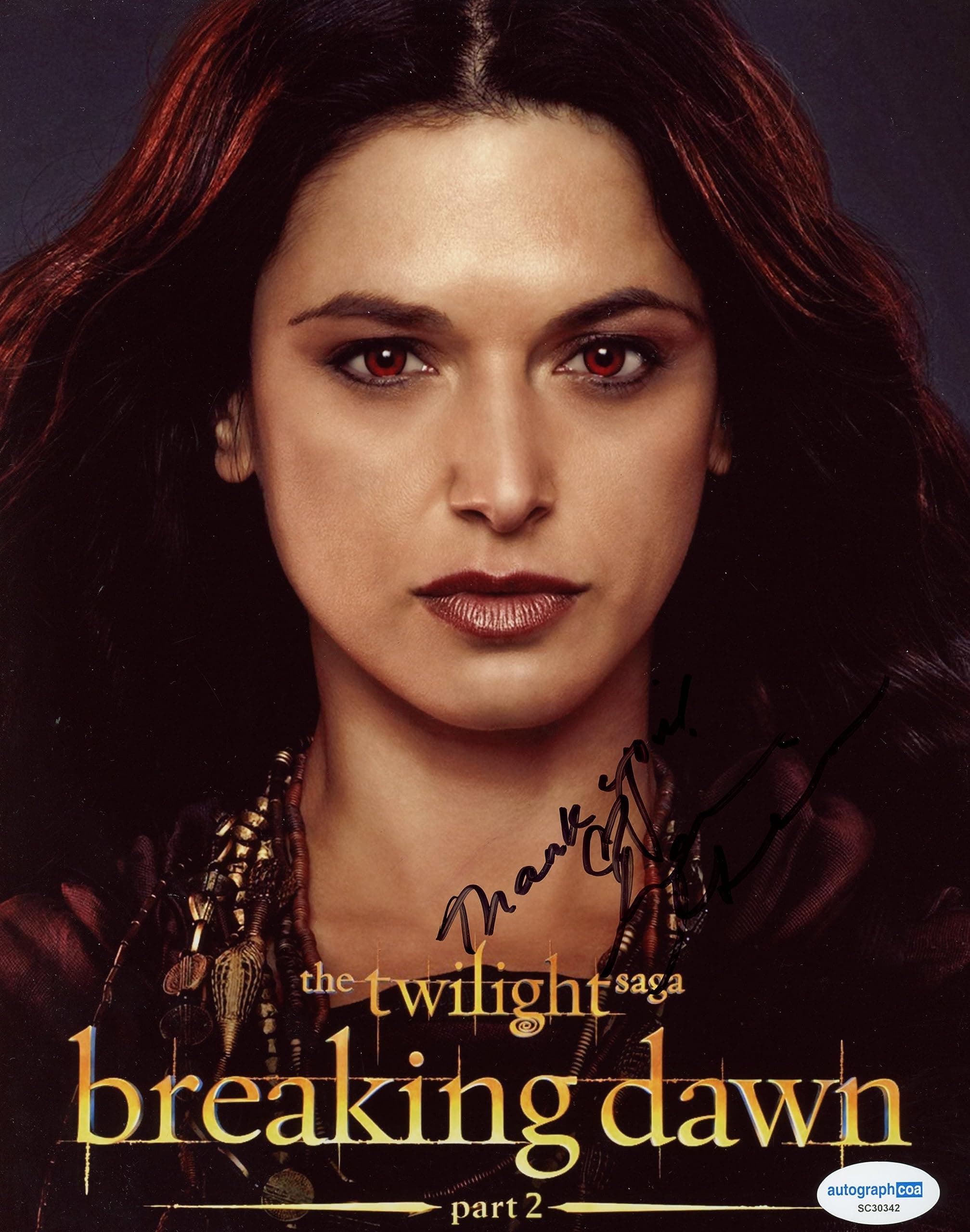 Andrea Gabriel "The Twilight Saga: Breaking Dawn" SIGNED 'Kebi' 8x10 Photo ACOA