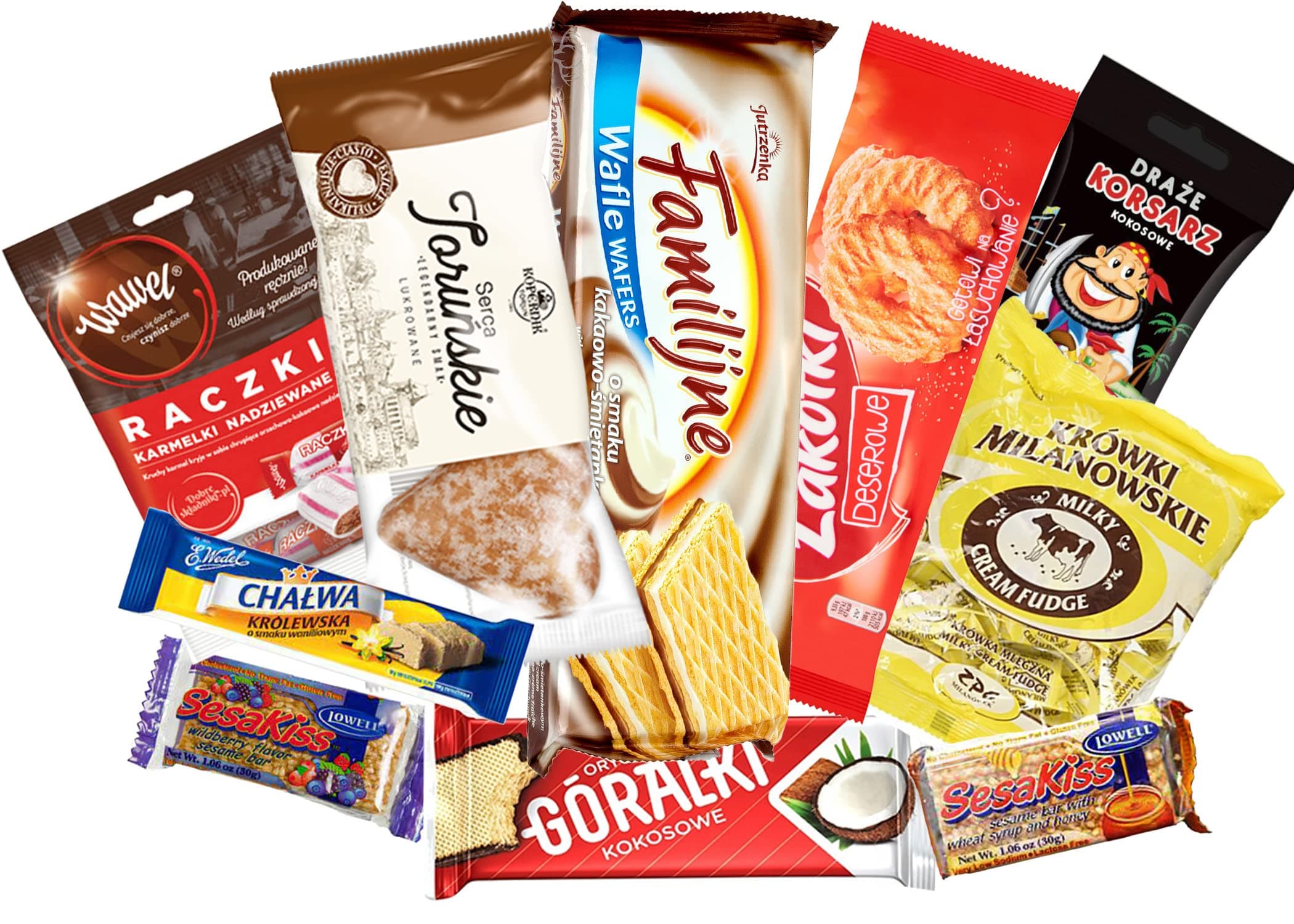 Taste of Poland Sweet Box - NOT Melting Edition Packing by Granda. 2.5 lb Traditional Polish Sweets, 10 Count